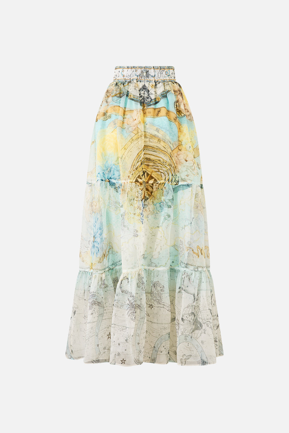 HIGH WAISTED TIERED SKIRT - 7