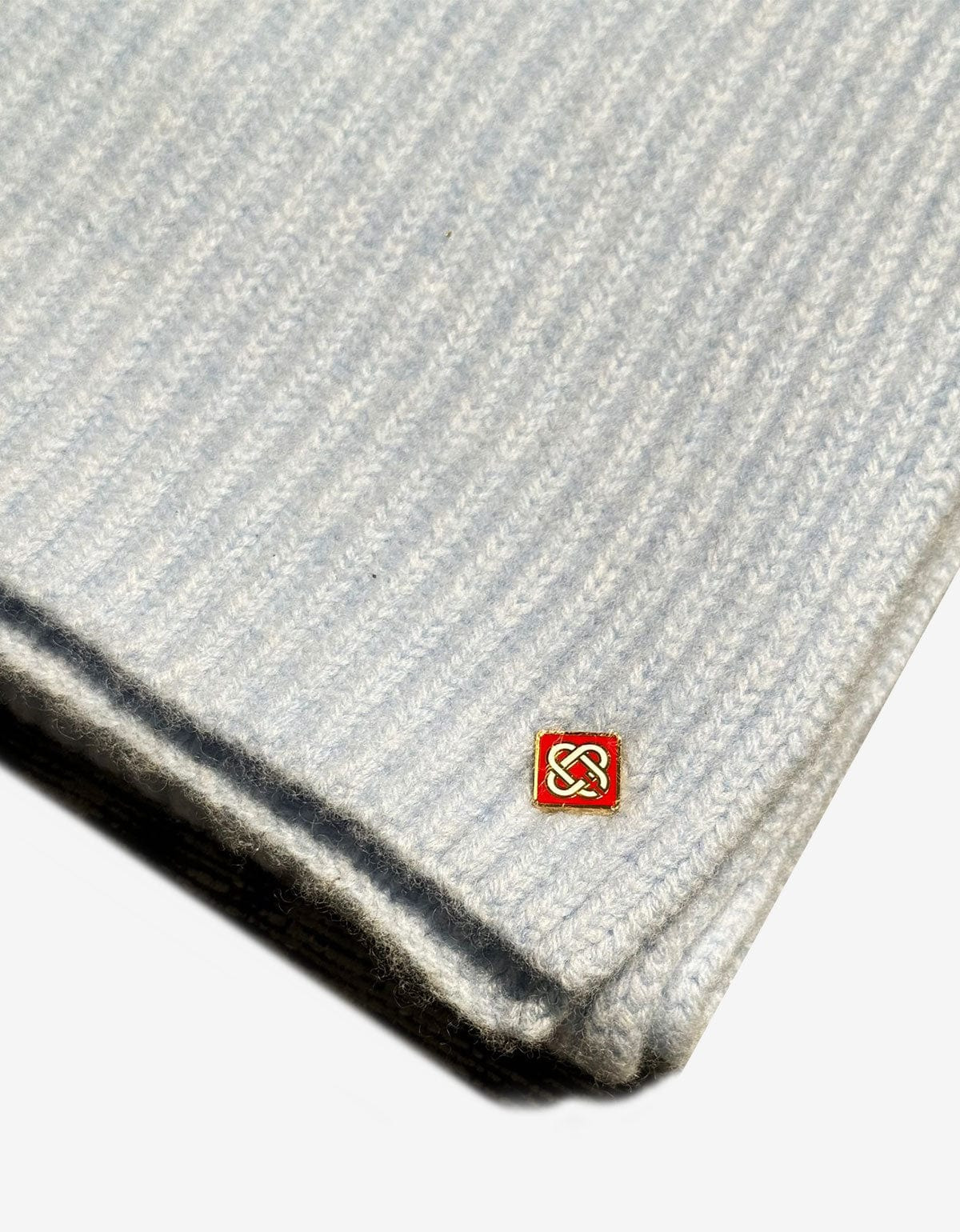 Casablanca Blue Half Cardigan Wool Scarf - 3