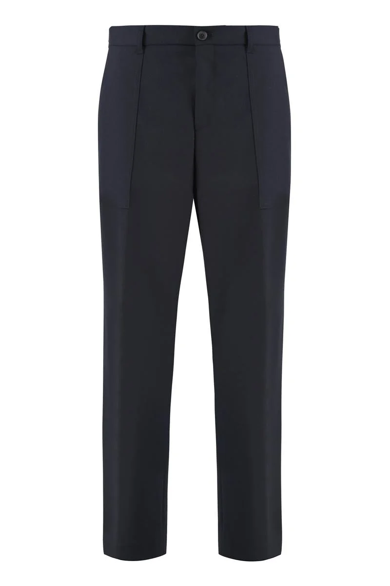 Boss Virgin Wool Trousers - 1