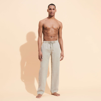 Vilebrequin Men Linen Pants Solid Mineral Dye outlook