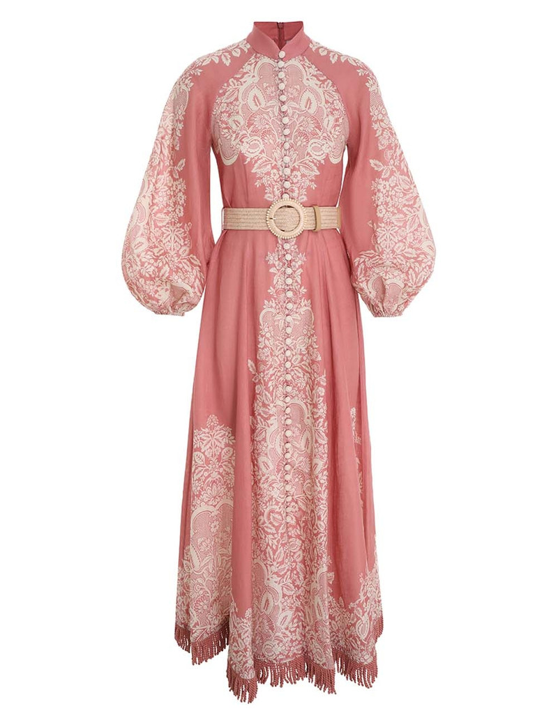 PATTIE FRINGED MIDI DRESS 1