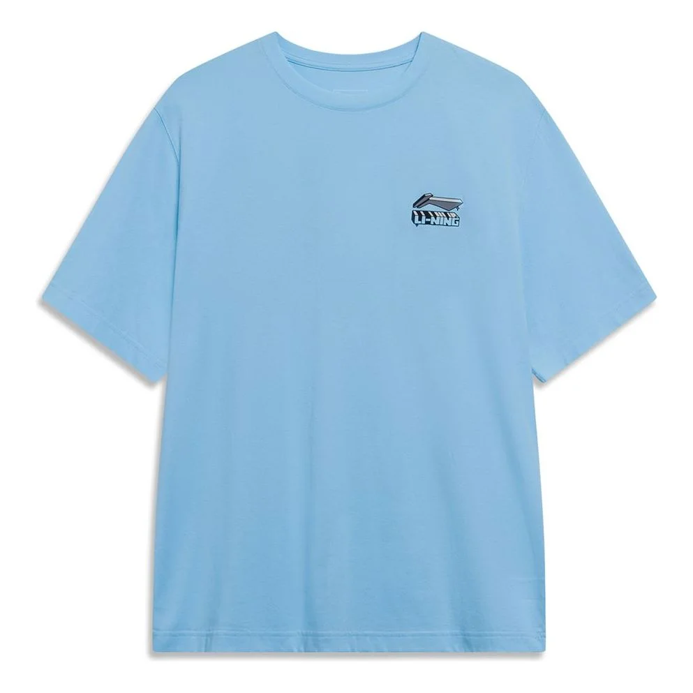 Li-Ning Cartoon Graphic T-shirt 'Blue' AHST179-6 - 1