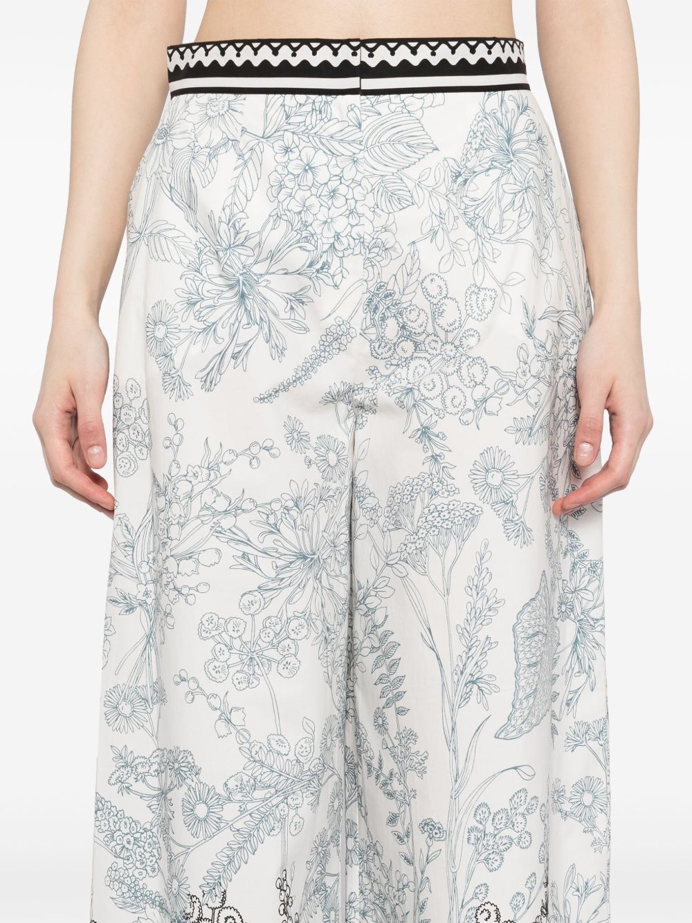 printed cotton pants - 5