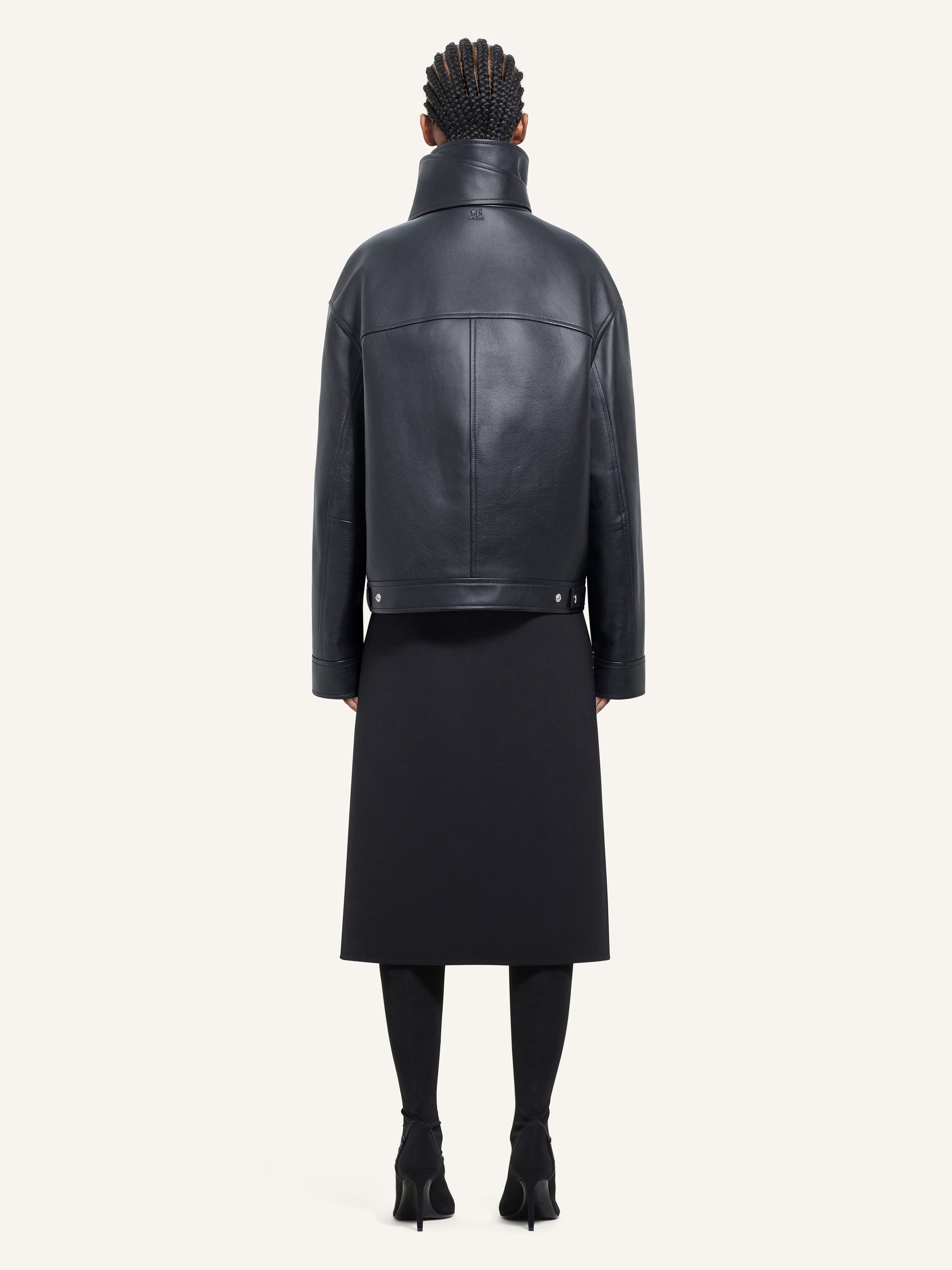OVERSIZED LEATHER JACKET - 3