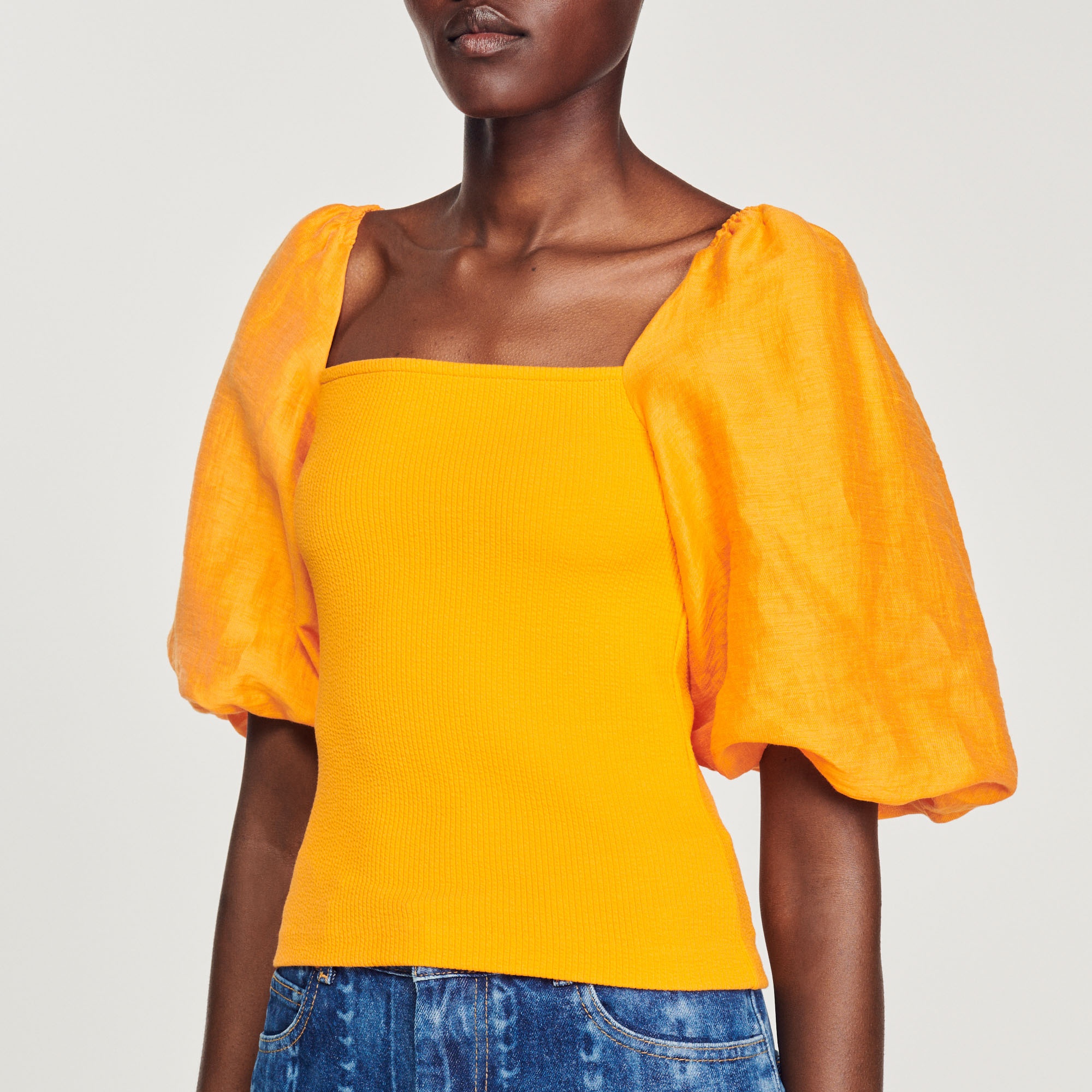Dual fabric top - 4