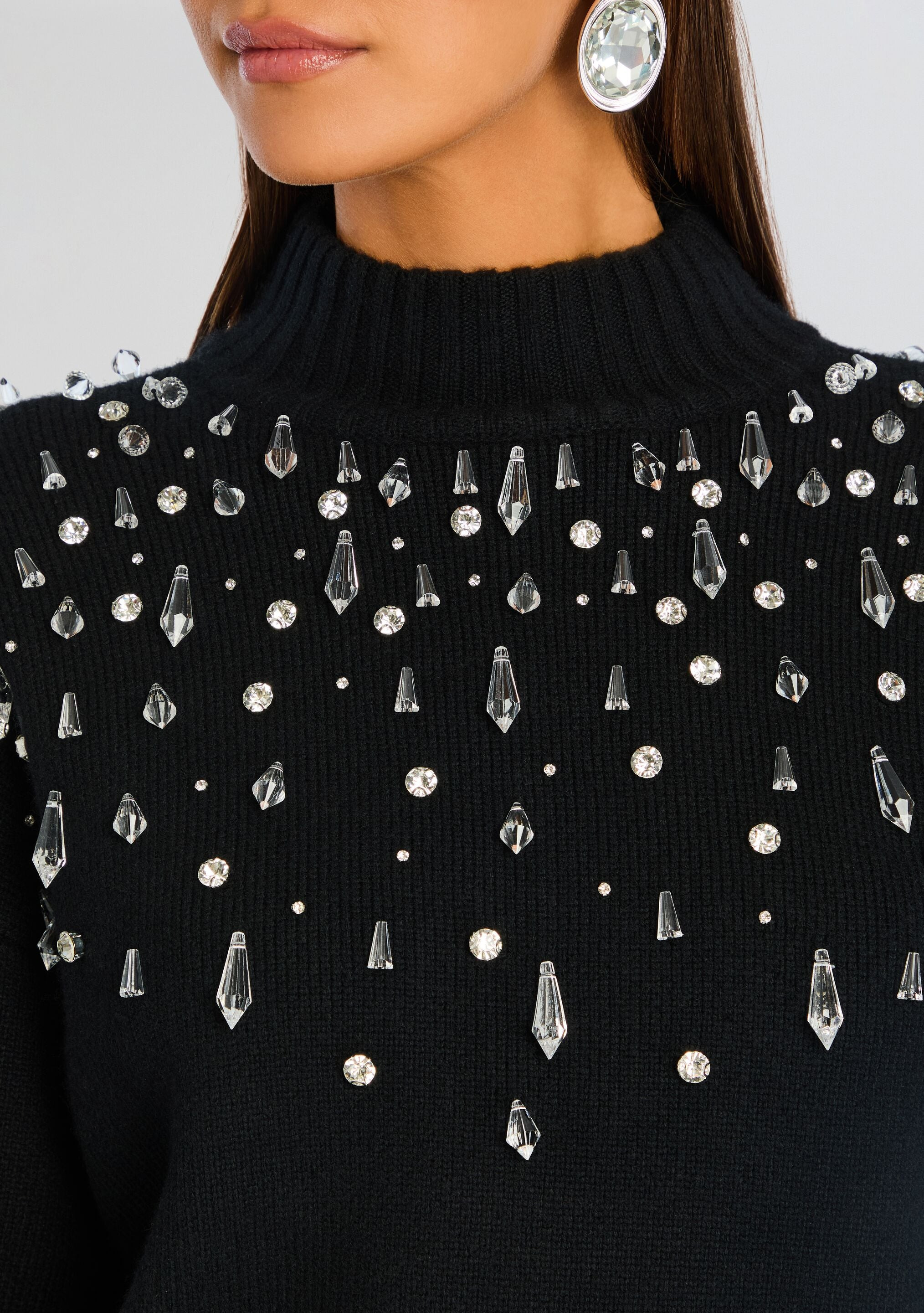 CHRISTA EMBELLISHED SWEATER - 2