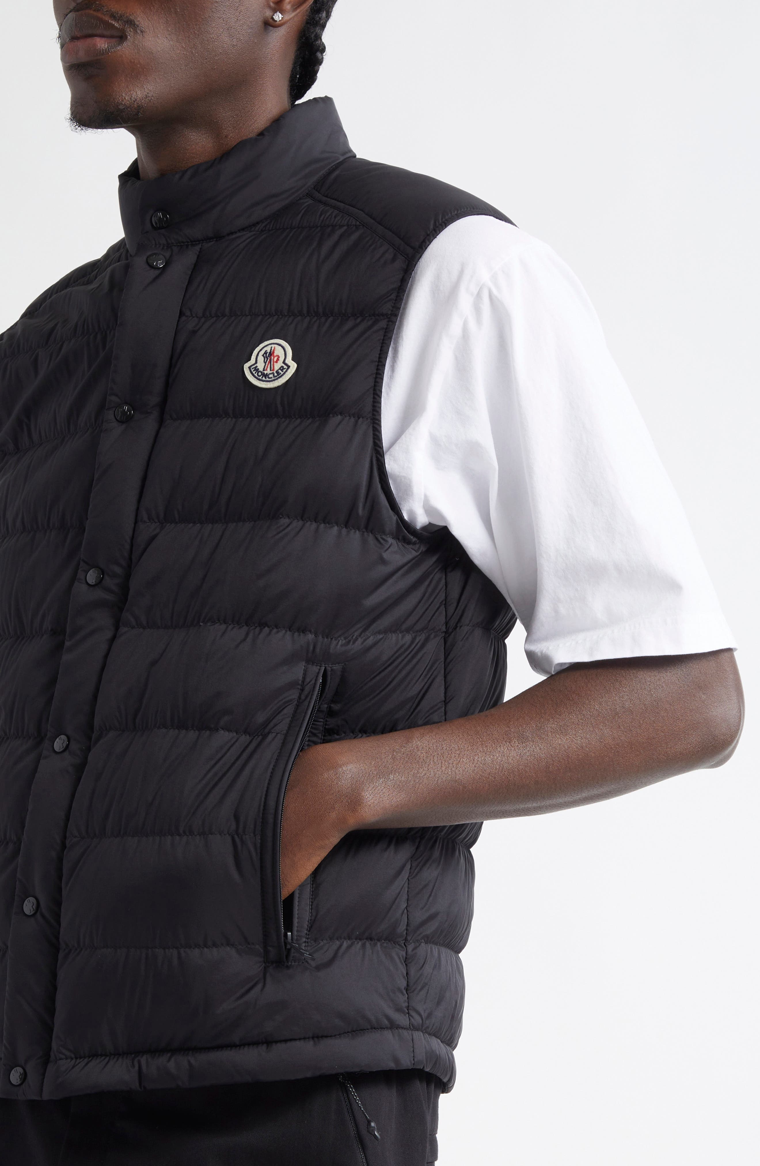 Moncler Barthe Down Puffer Vest in Black at Nordstrom - 5