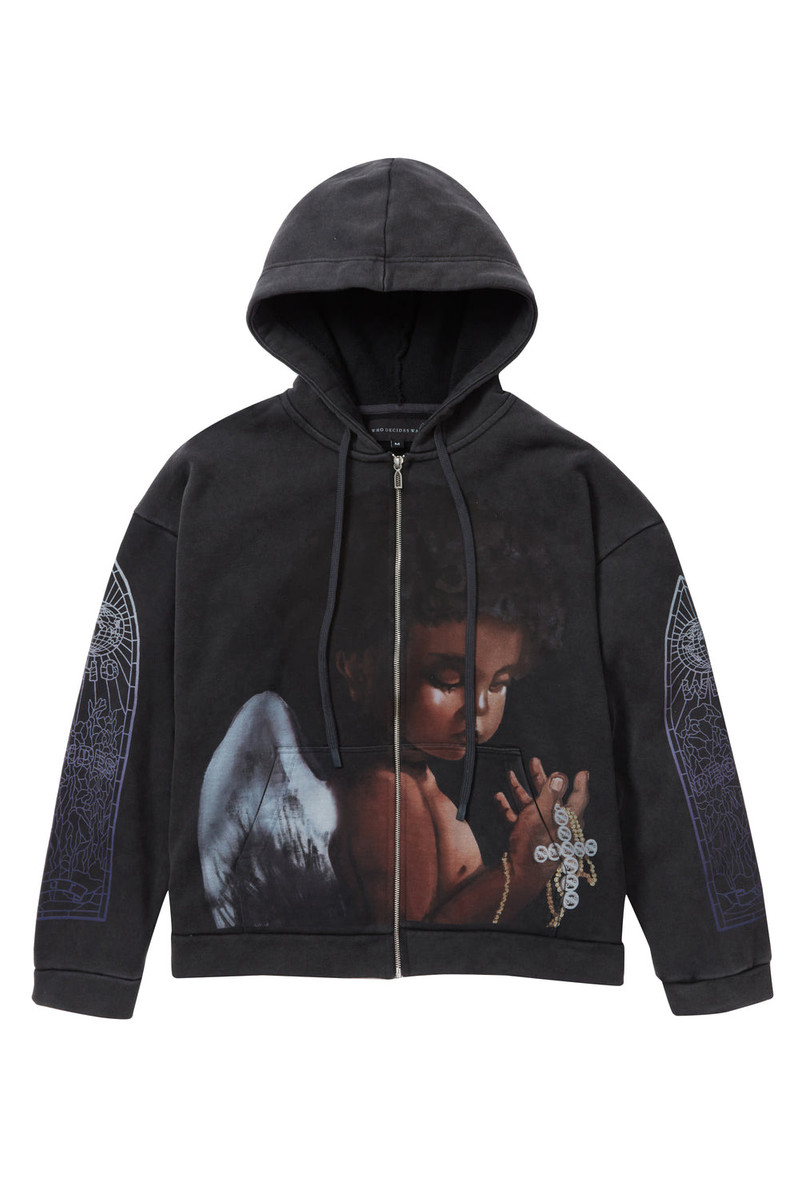 SACRED BEING ZIP UP COAL 1
