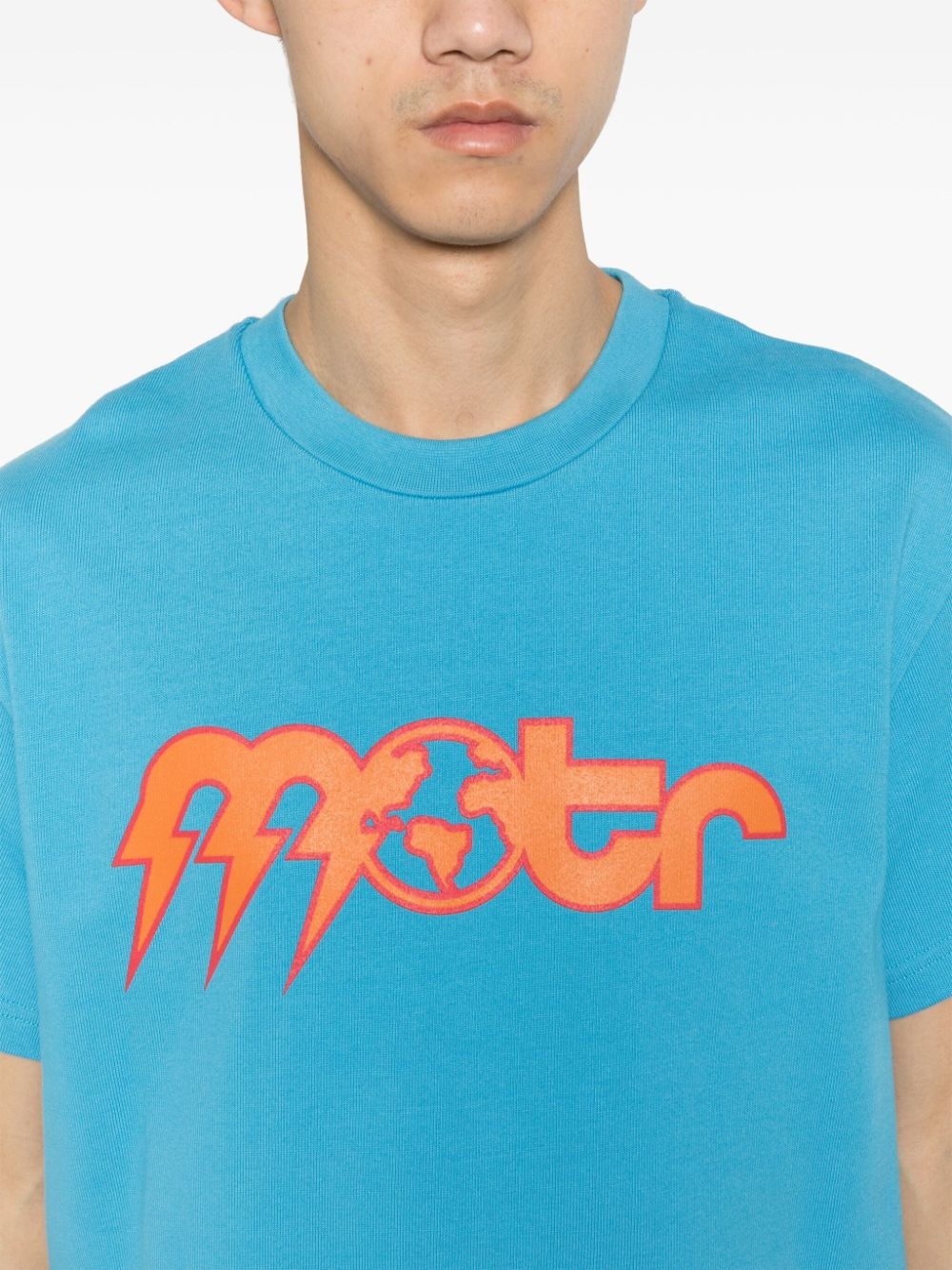logo-print jersey T-shirt - 5