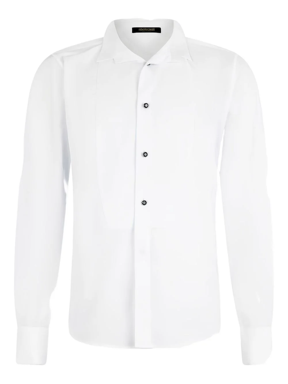 pleated-front button shirt - 1