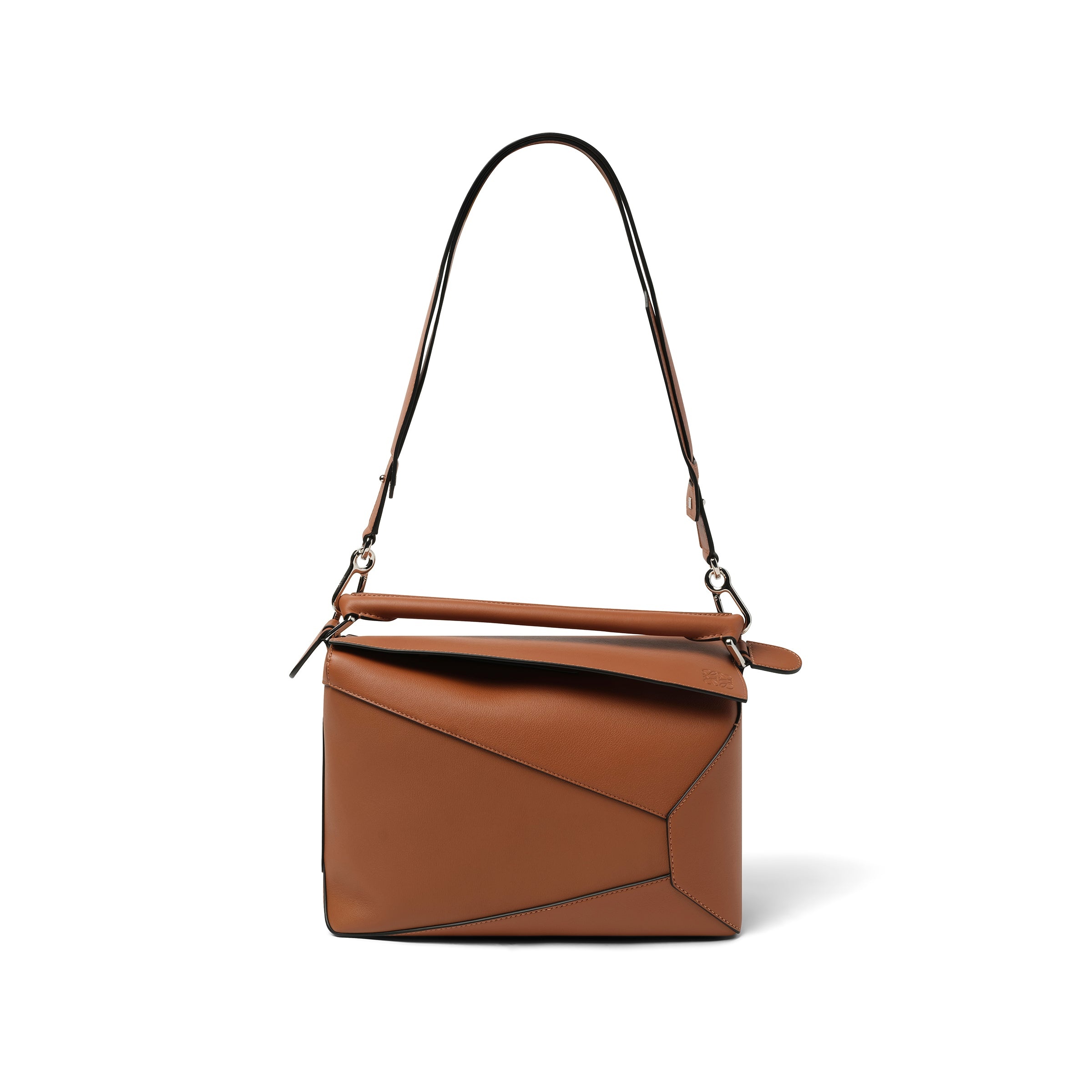 Puzzle Edge Bag in Tan - 1