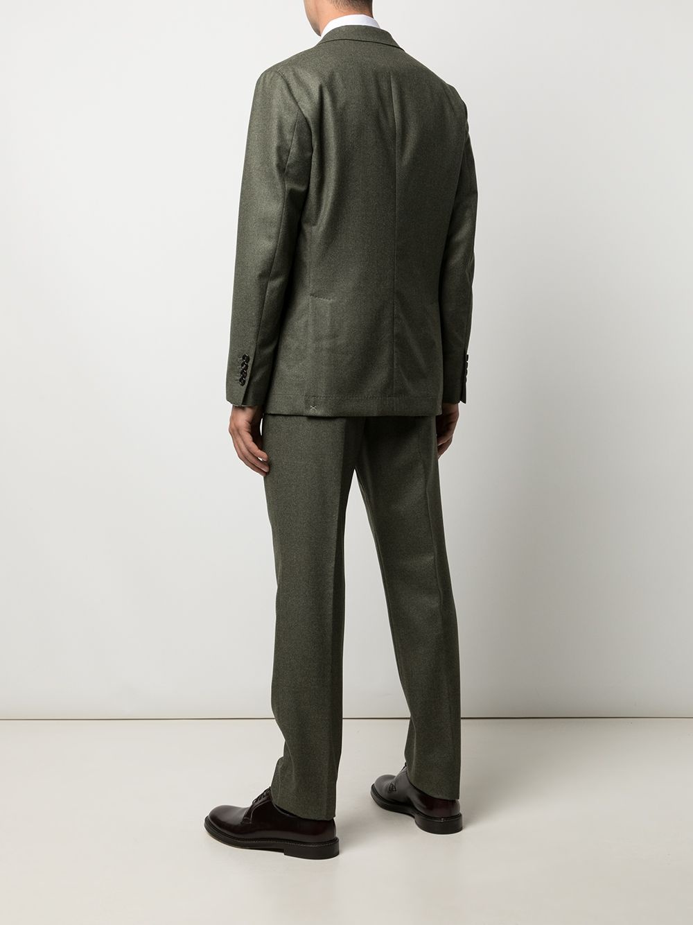 virgin wool single-breasted suit - 4