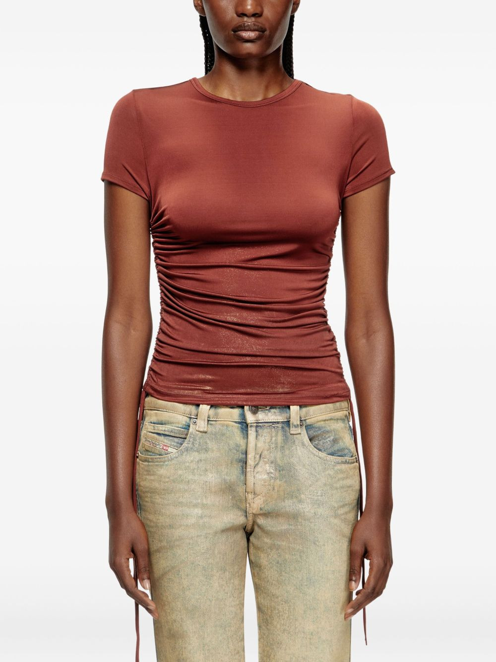 T-Rey drawstring-gathered T-shirt - 3