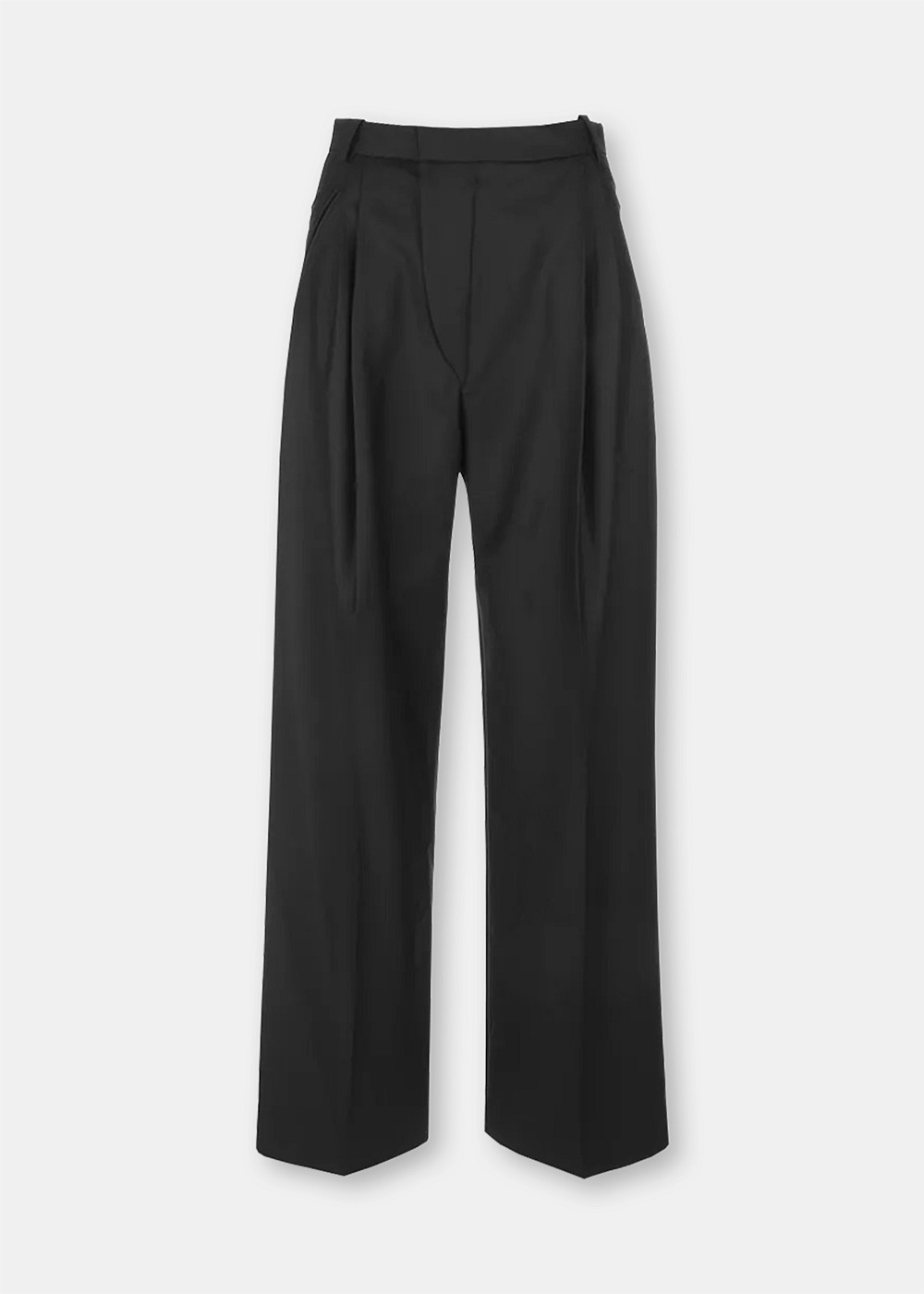 Black Wide Leg Trousers - 1