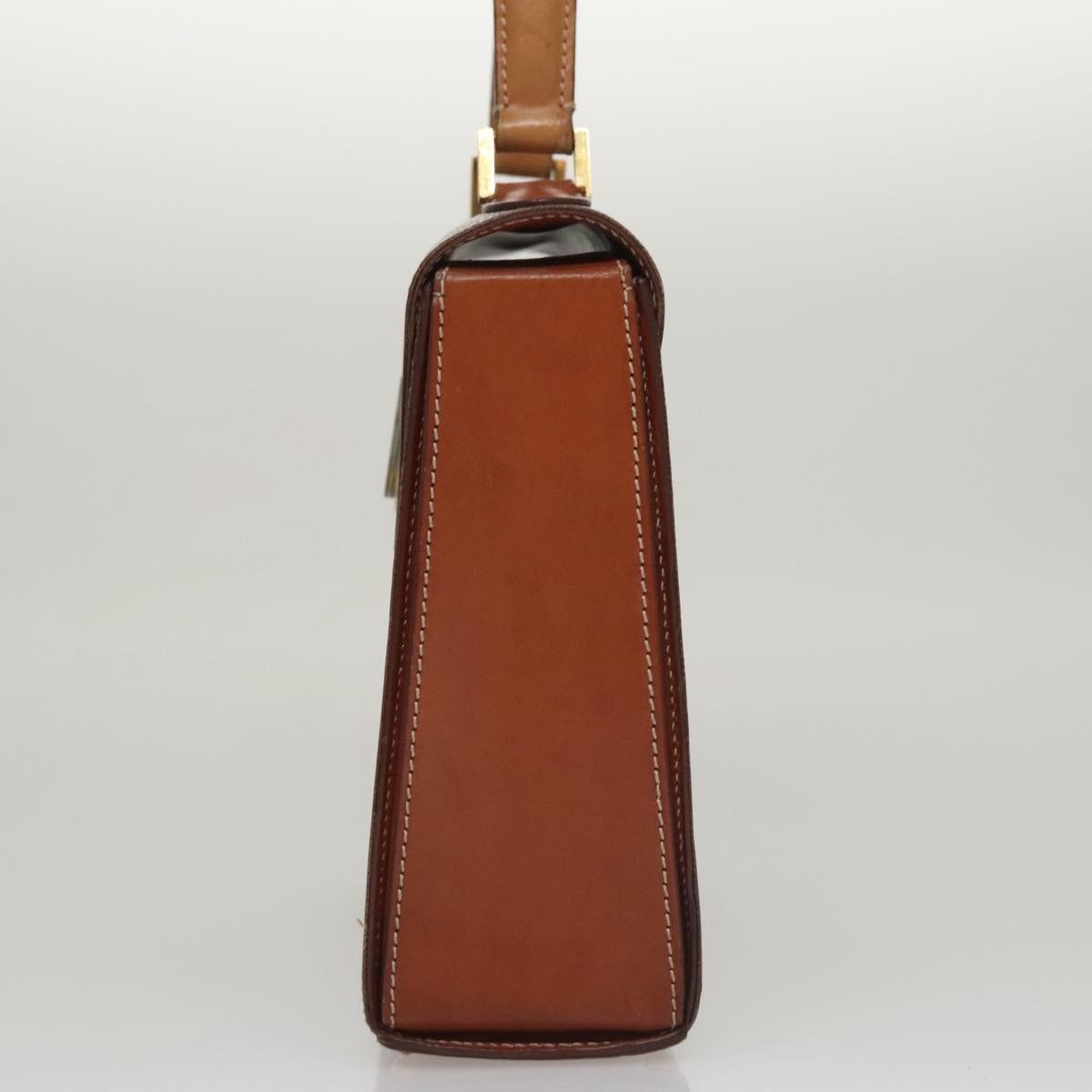 CELINE Macadam Canvas Hand Bag Pvc Leather Brown - 4