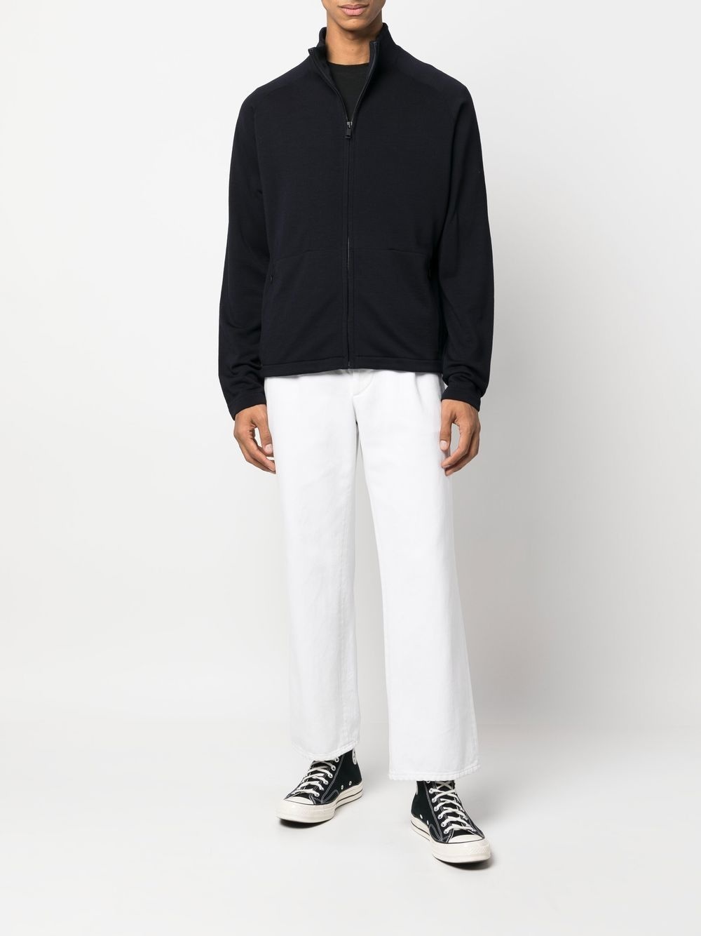 zipped wool jumper - 2