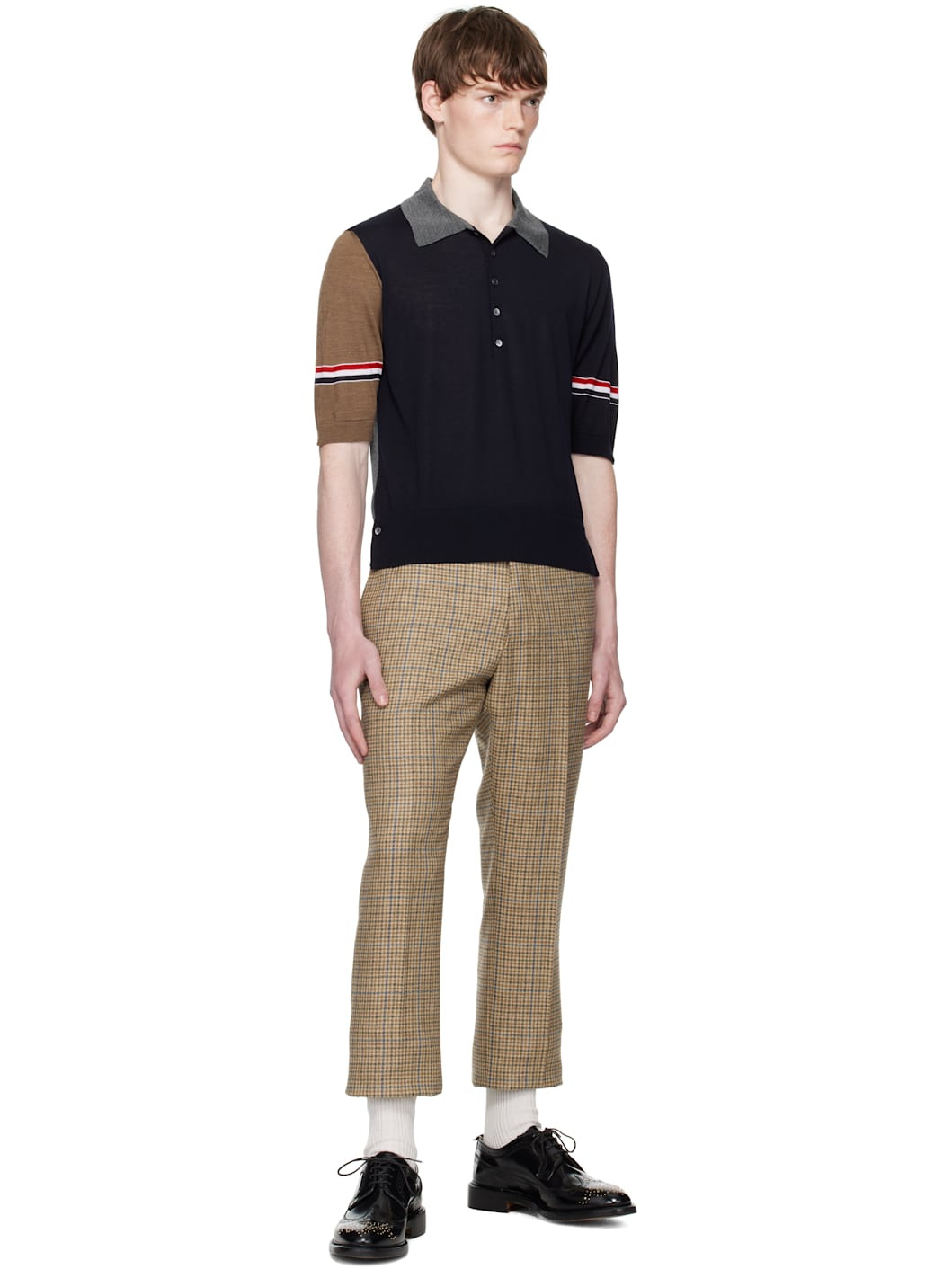 Multicolor Fine Merino Wool Funmix Polo - 4