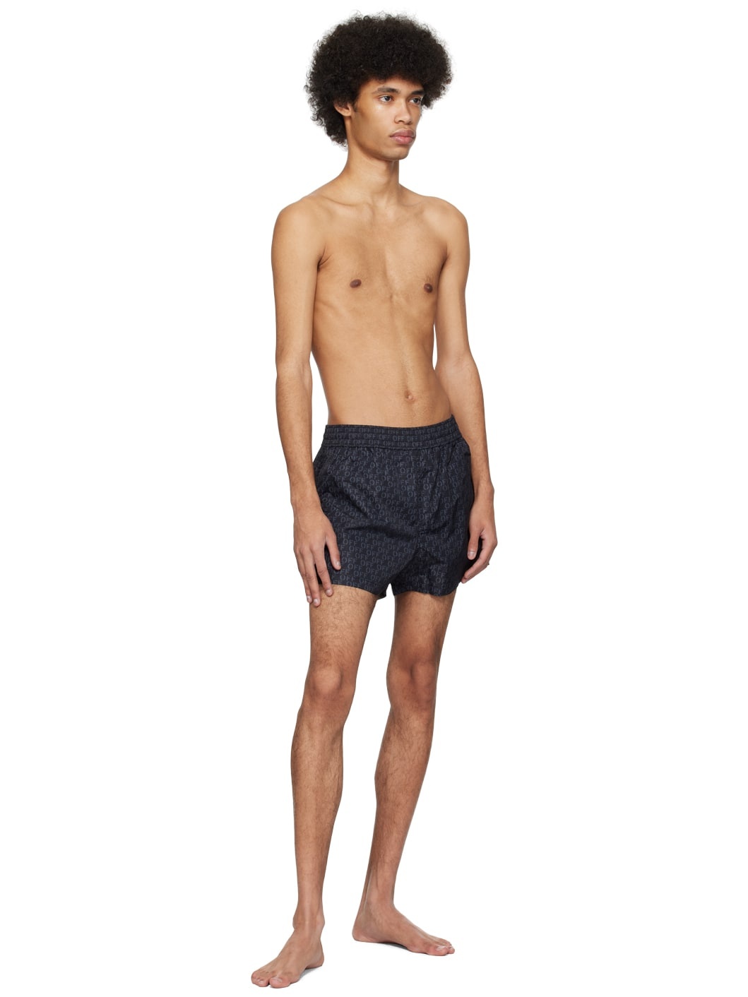 Black Off Ao Swim Shorts - 4