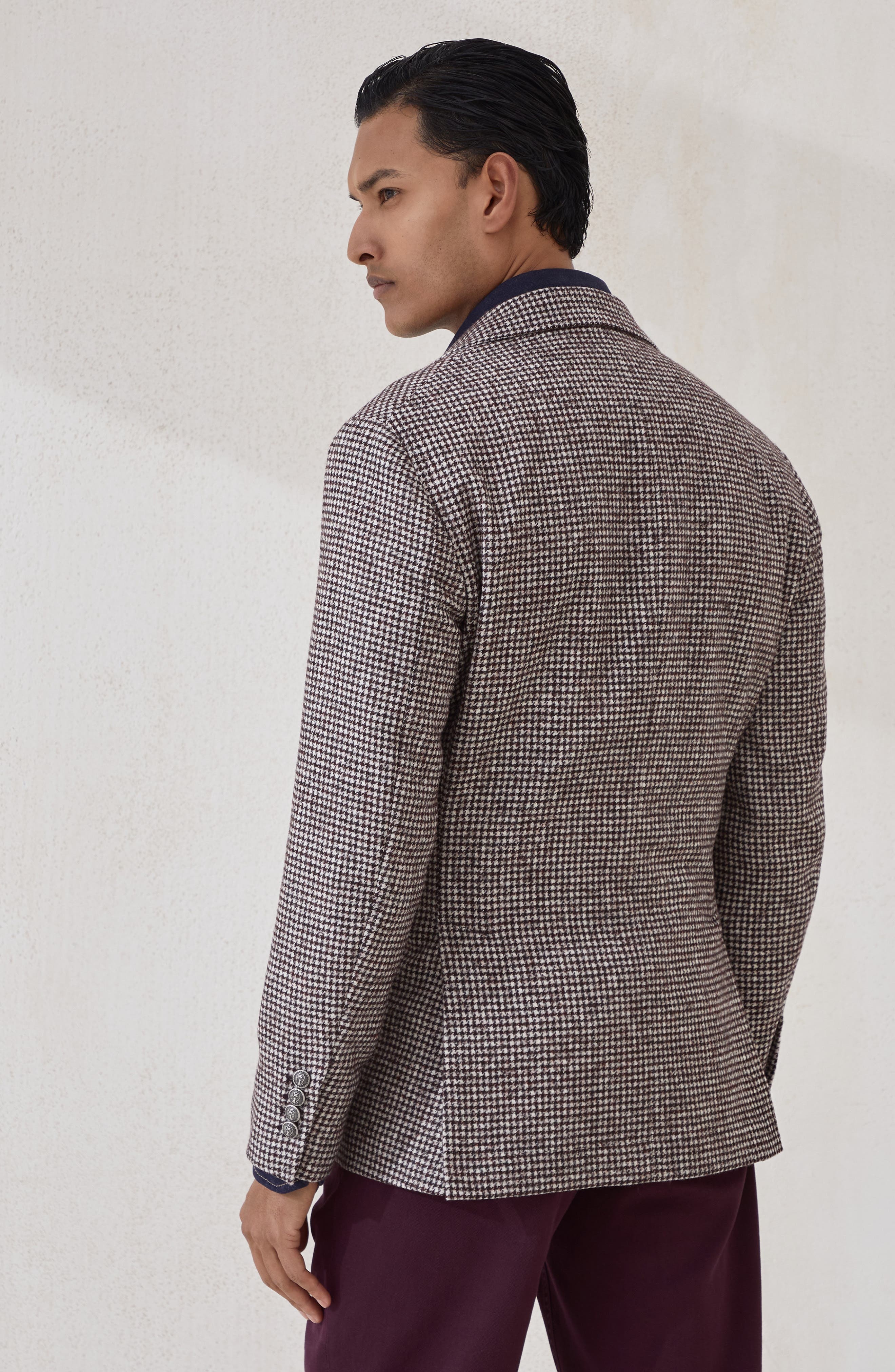 Brunello Cucinelli Blazer with metal buttons in Brown at Nordstrom - 3
