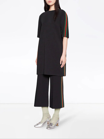 GUCCI Viscose culotte pant with Web outlook