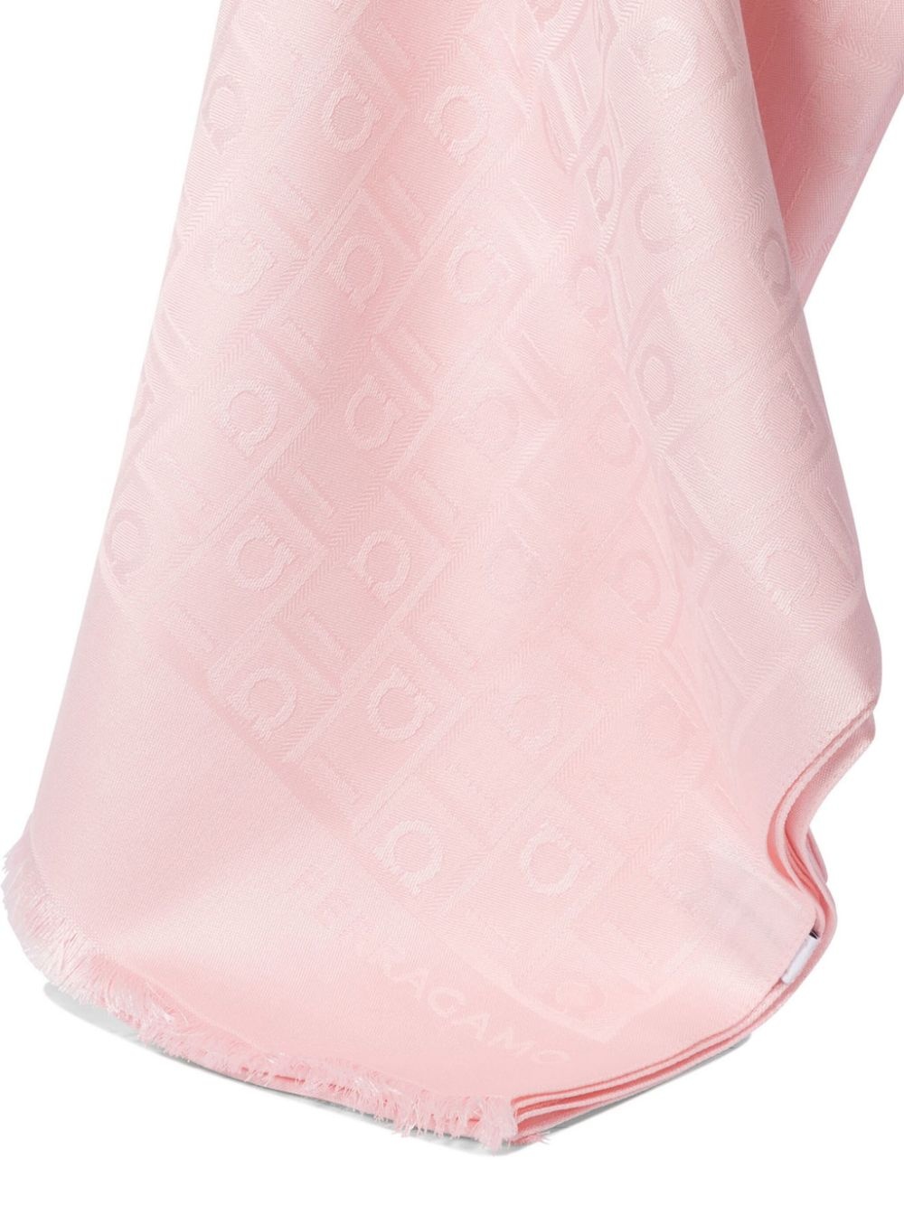 logo-jacquard scarf - 2