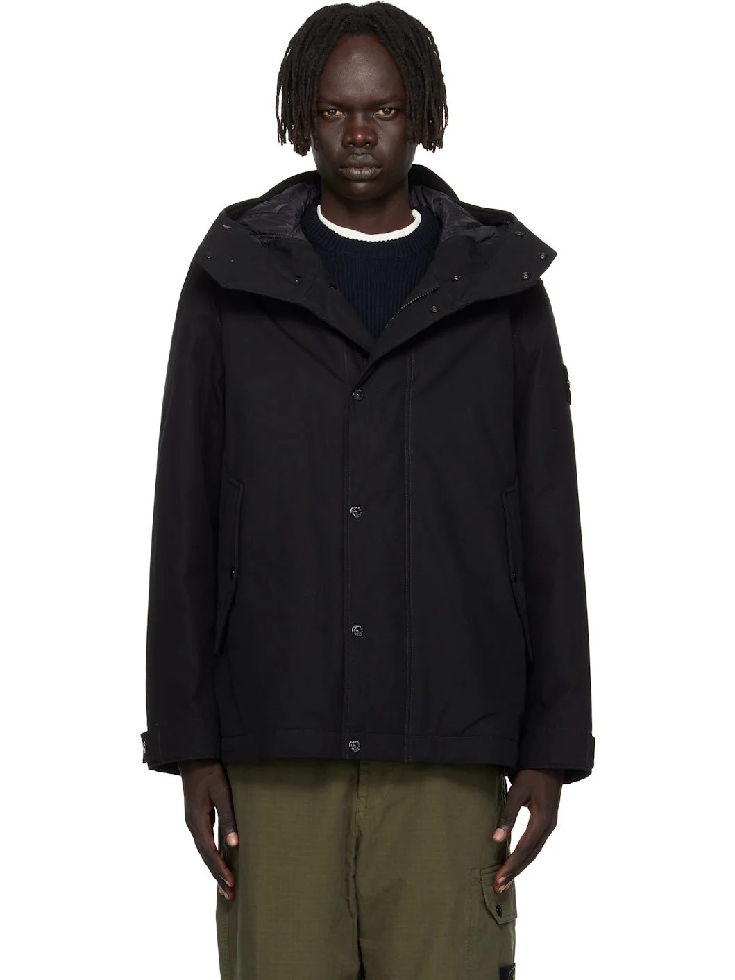 Black 4100105 Weatherproof Cotton Canvas Short Parka - 1