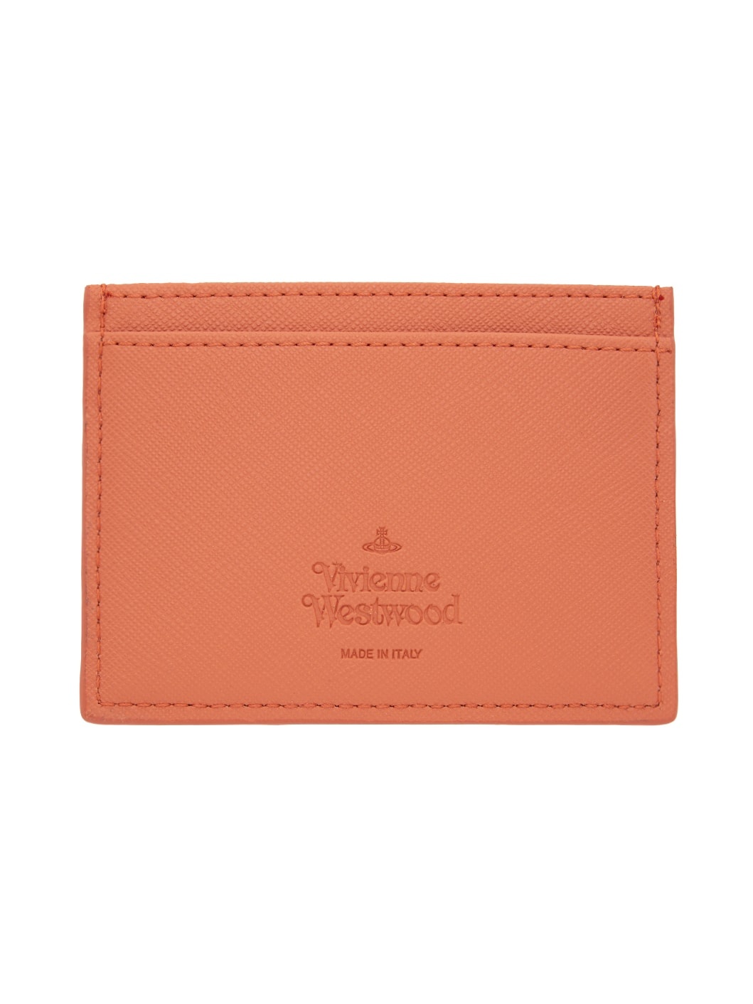 Orange Saffiano Card Holder - 2