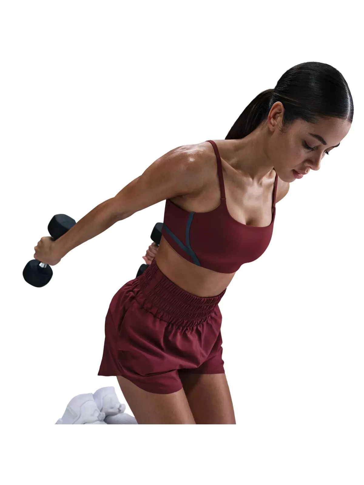 Women's One Light-Support Lightly Lined Sports Bra-Red - 3