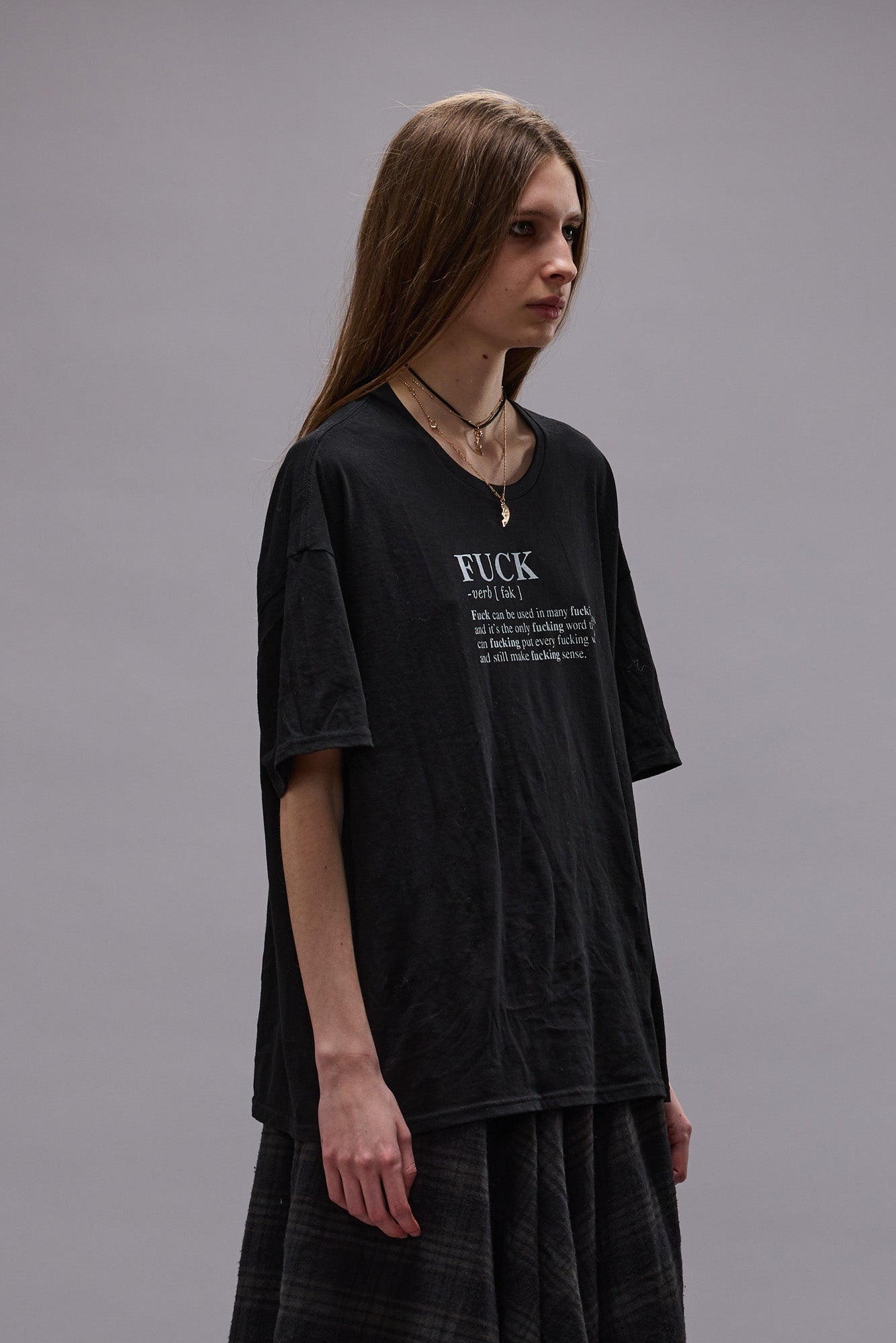 FUCK RELAXED TEE - BLACK -R13 - 1