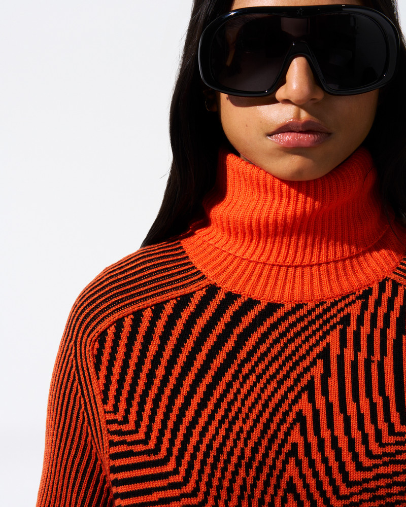 Star Merino Wool Turtleneck Sweater 4