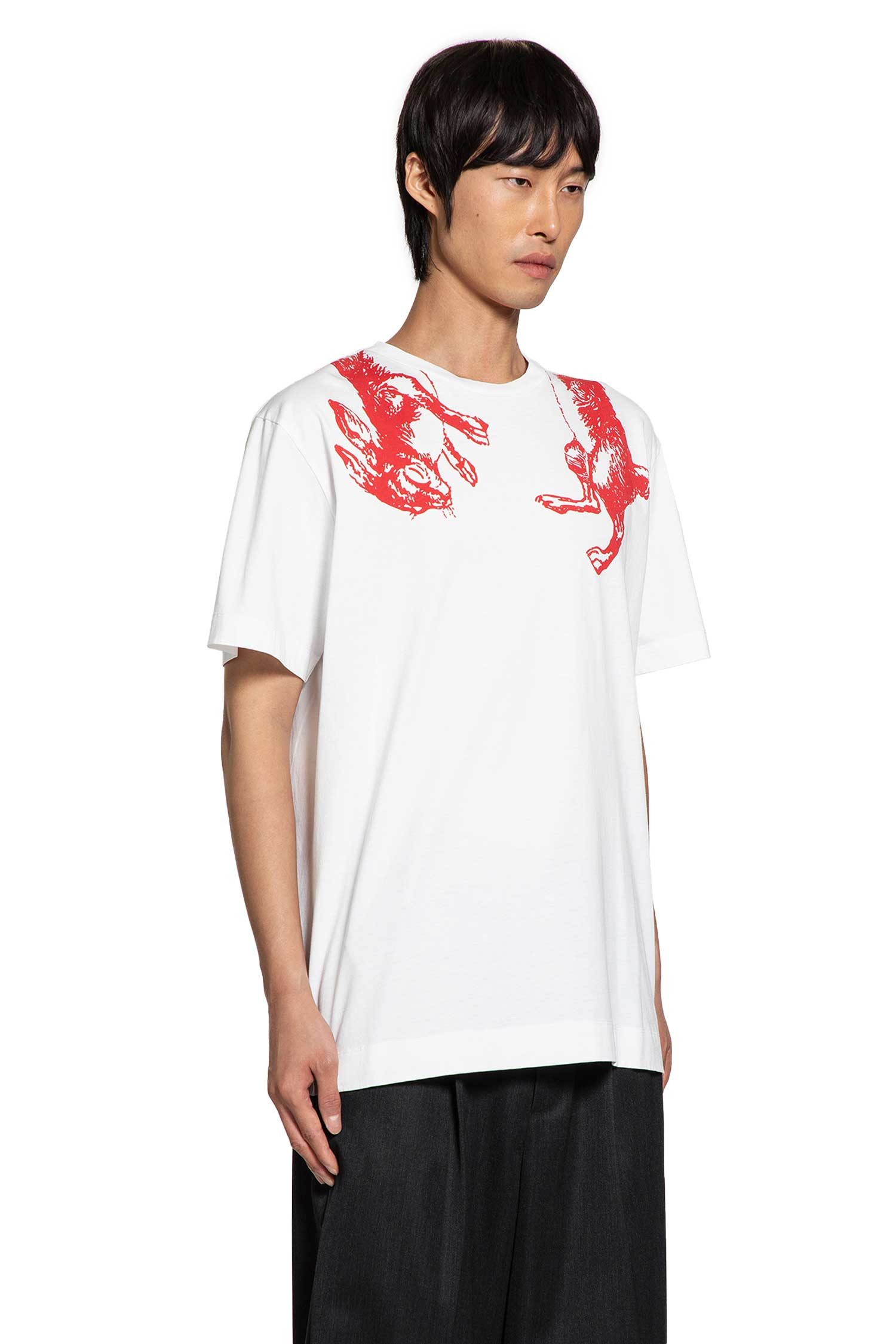 Hare Ilustration Print T-shirt - 2