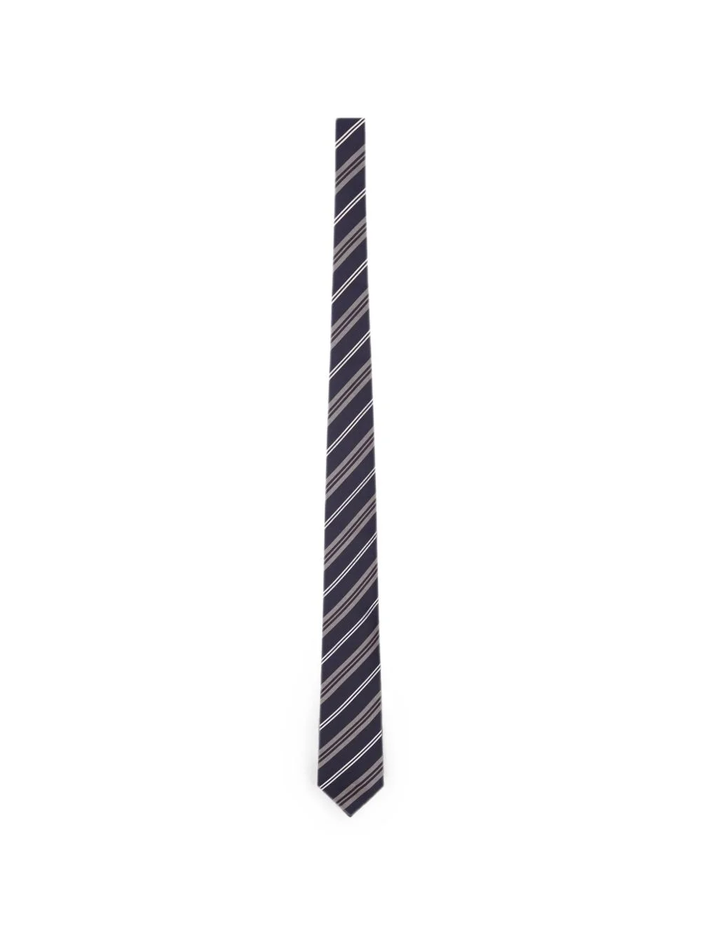 striped silk tie - 1