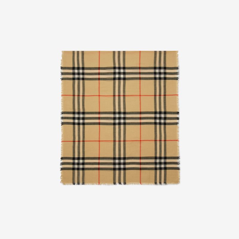 Burberry Check Wool Scarf outlook
