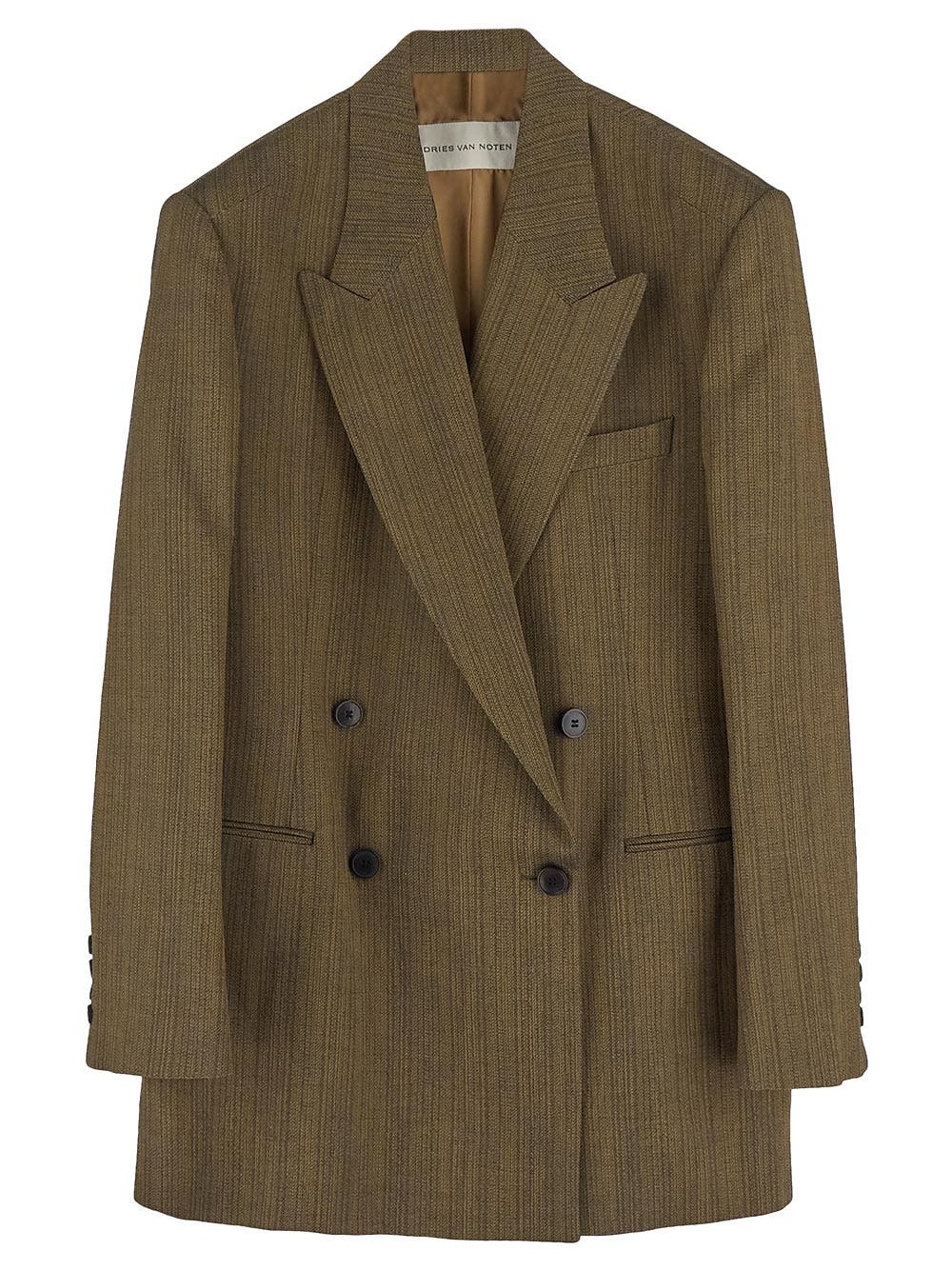 【送料&関税込】Dries Van Noten Double-breasted Jacket DRIES VAN NOTEN | DRAPY WOOL DOUBLE BREASTED JACKET