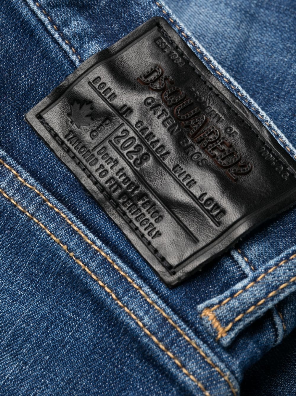 mid-rise distressed jeans - 6