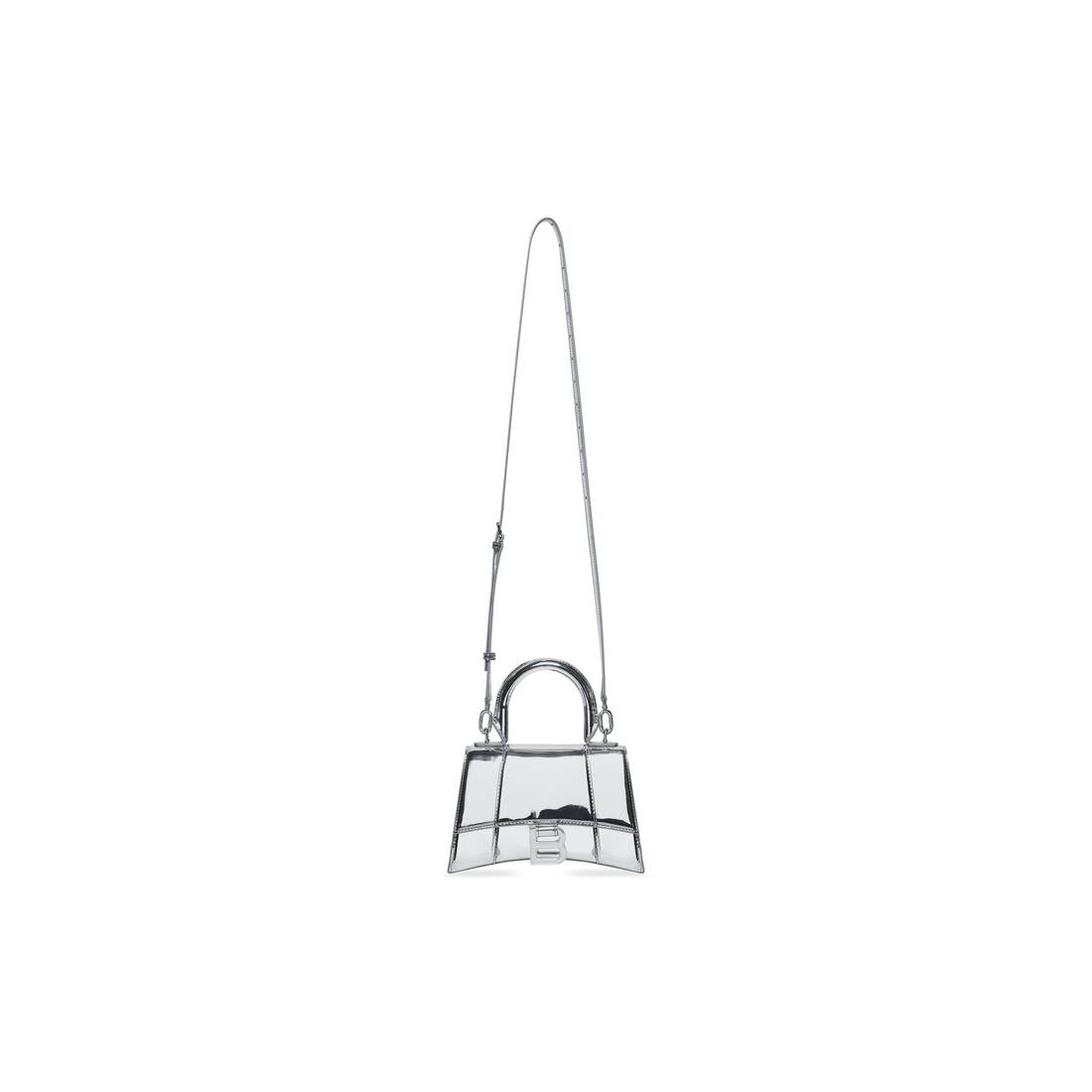 Women's Hourglass Xs Handbag Mirror Effect in Silver - 8