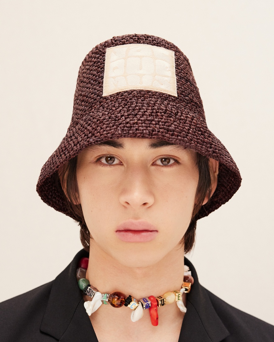 Le Bob Ficiu バケットハット Le Bob Ficiu raffia bucket hat in beige - Jacquemus | Mytheresa