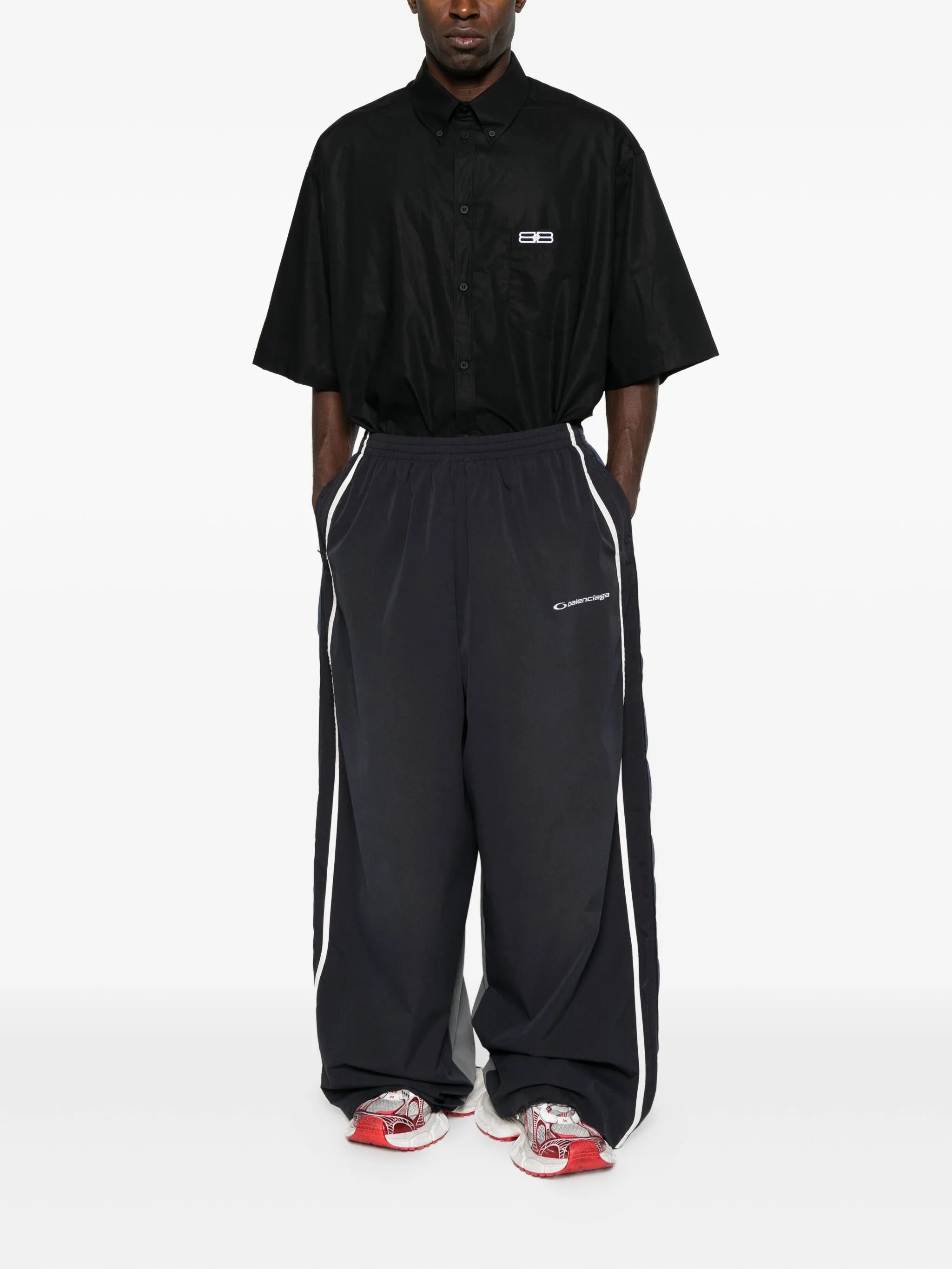 Balenciaga Two-tone Panelled Trousers - 2
