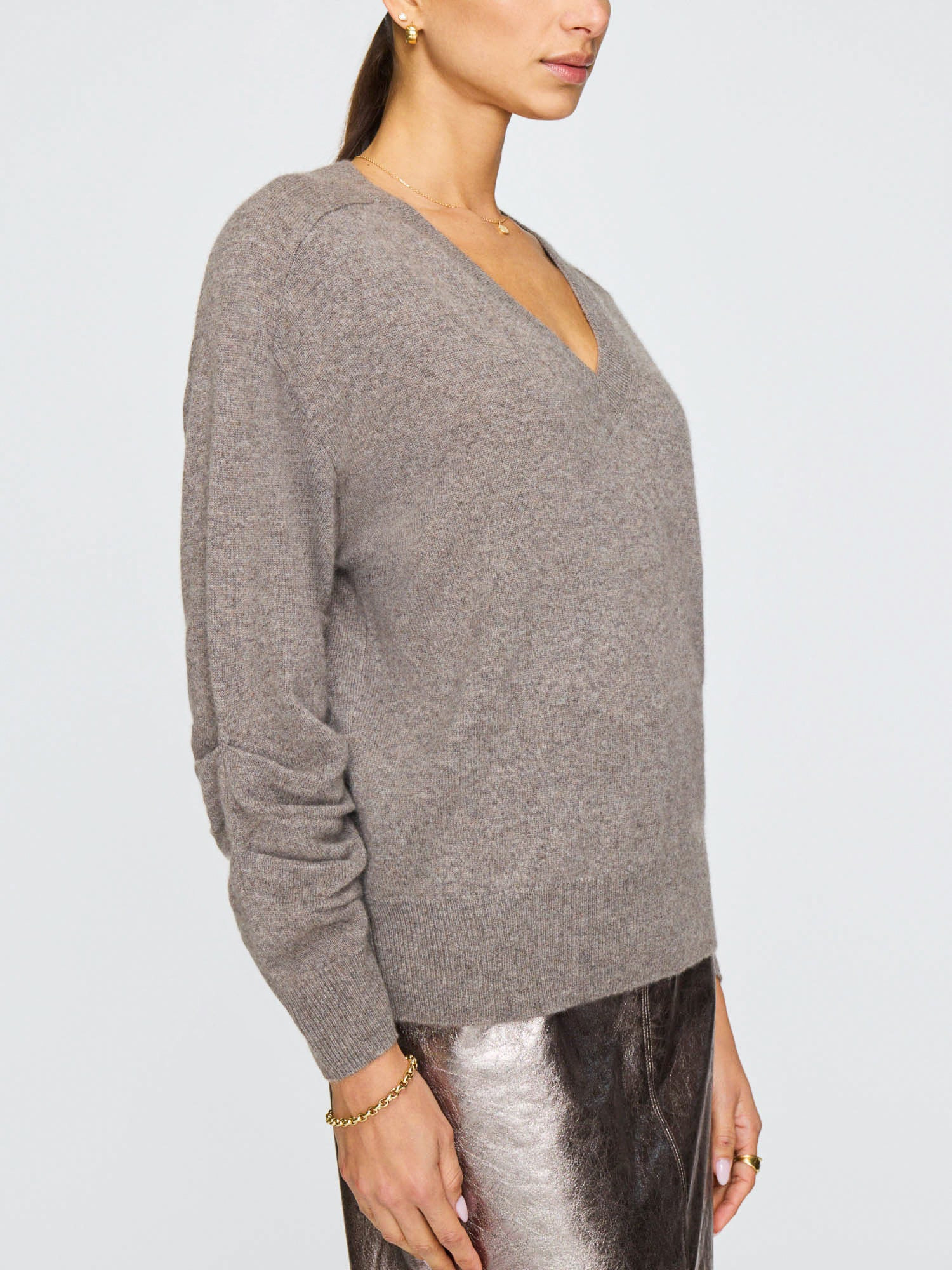 The Ennes Ruched Cashmere Sweater - 6