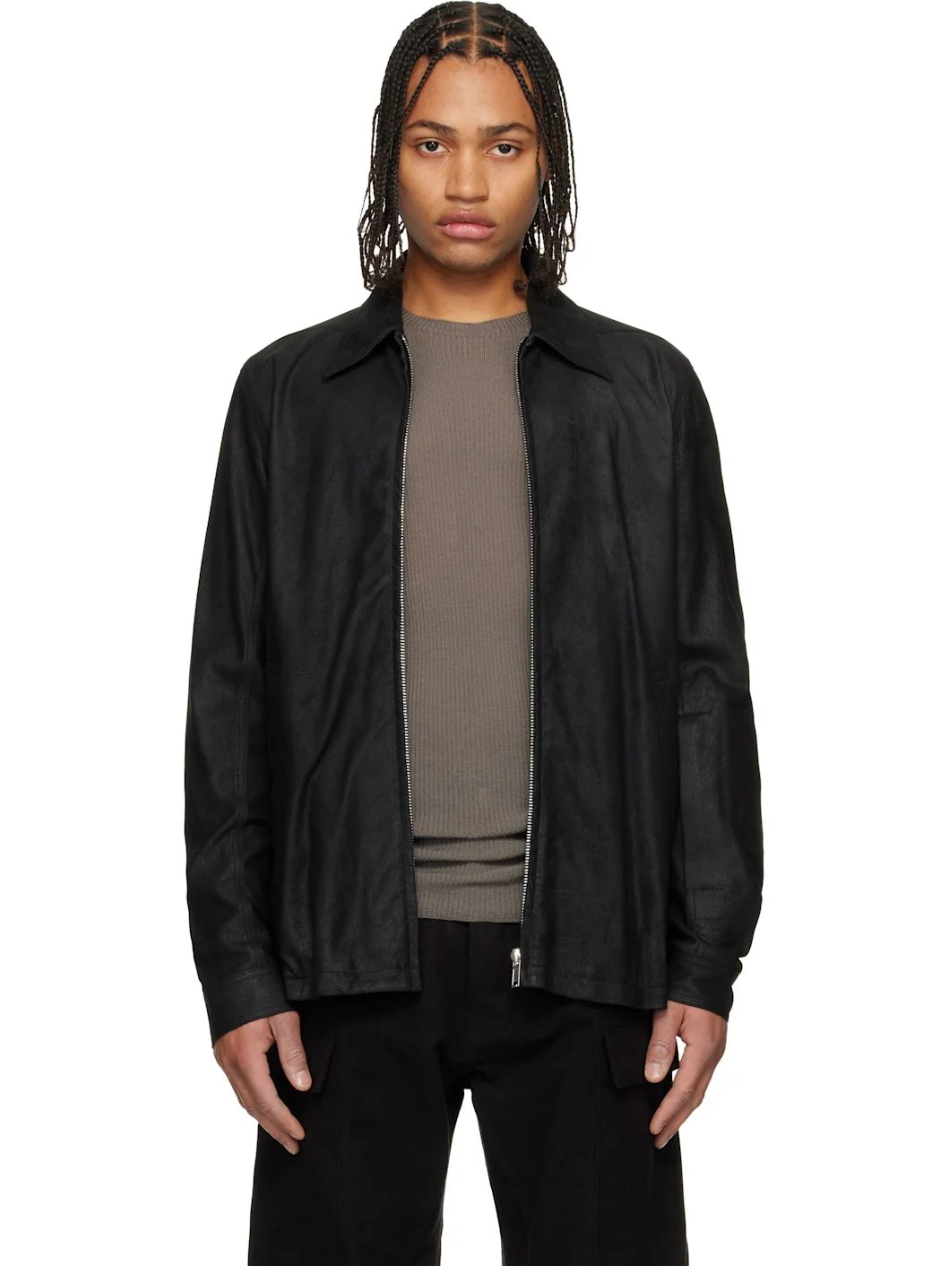 Black Concordians Brad Leather Jacket - 1
