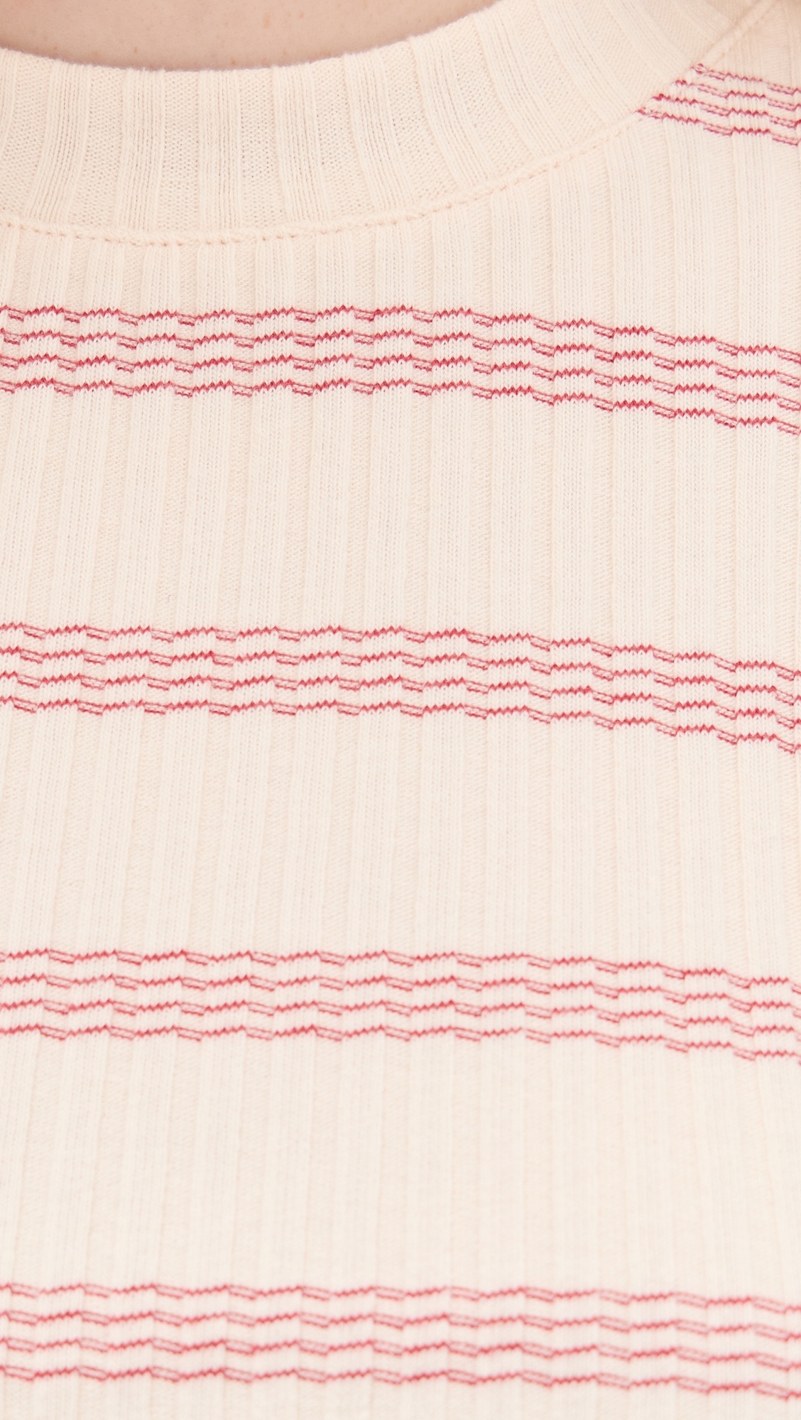 Striped Short Sleeve Crew Top - 5