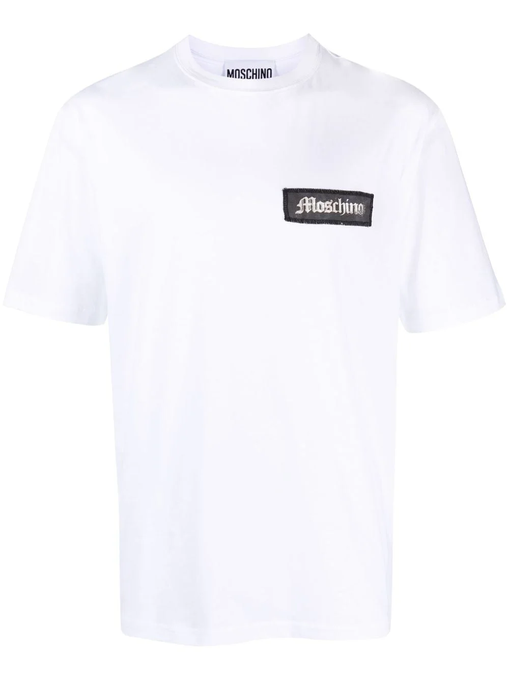 logo-patch cotton T-shirt - 1