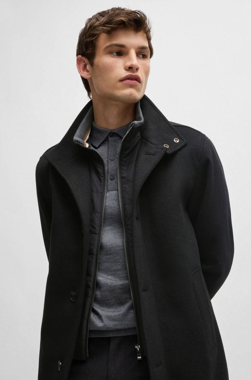 RELAXED-FIT SHORT COAT IN WOOL AND CASHMERE 6