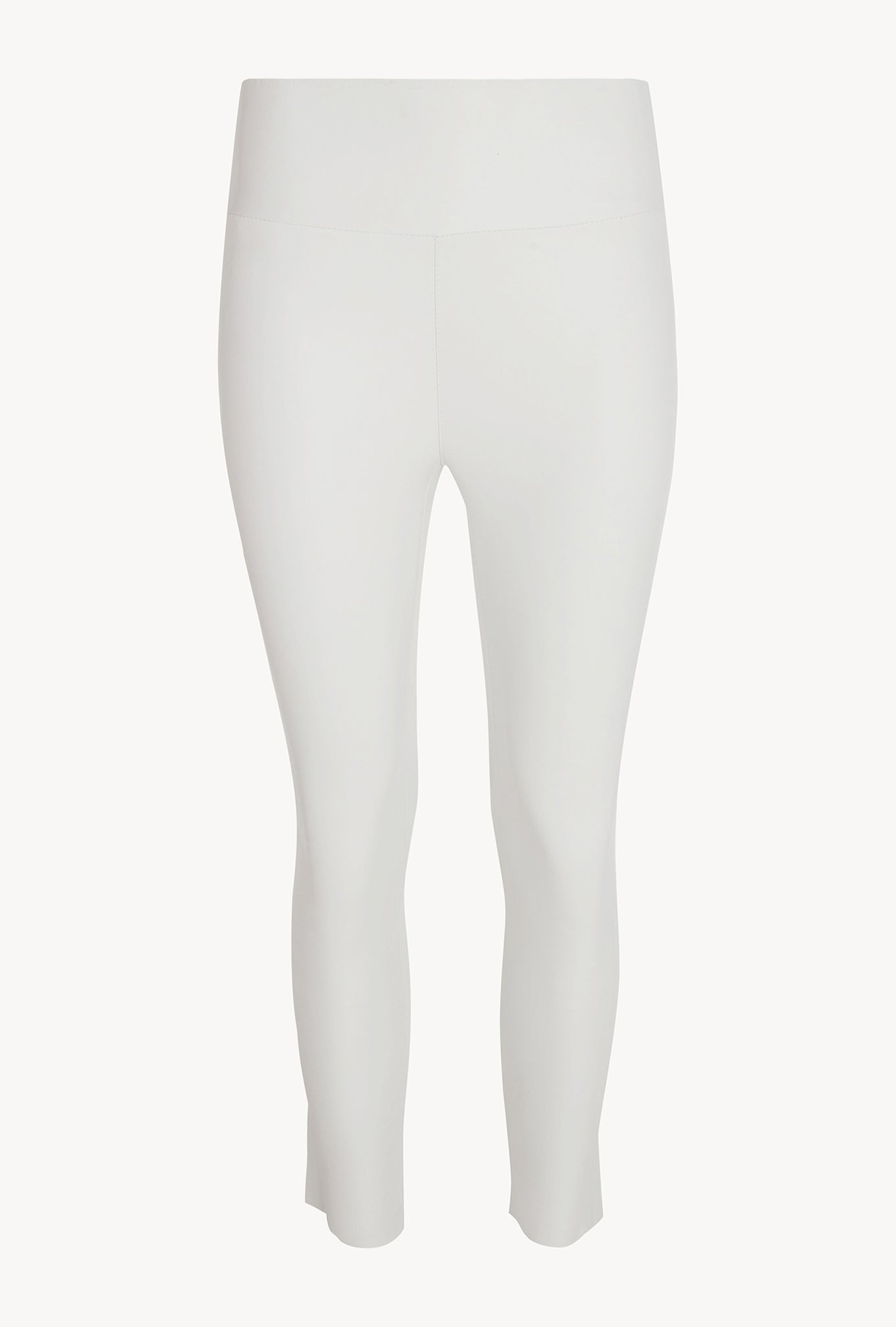 WHITE LEATHER CROP - 6