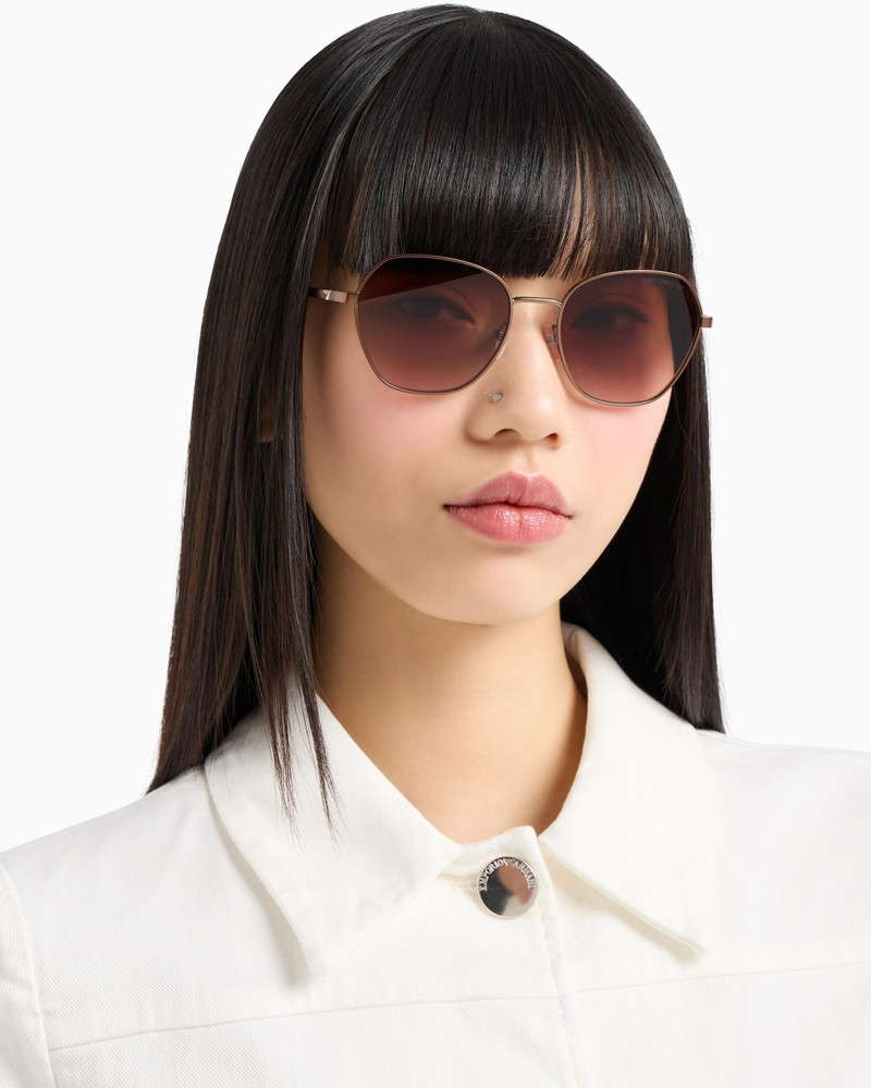 EMPORIO ARMANI WOMEN’S IRREGULAR-SHAPED SUNGLASSES outlook