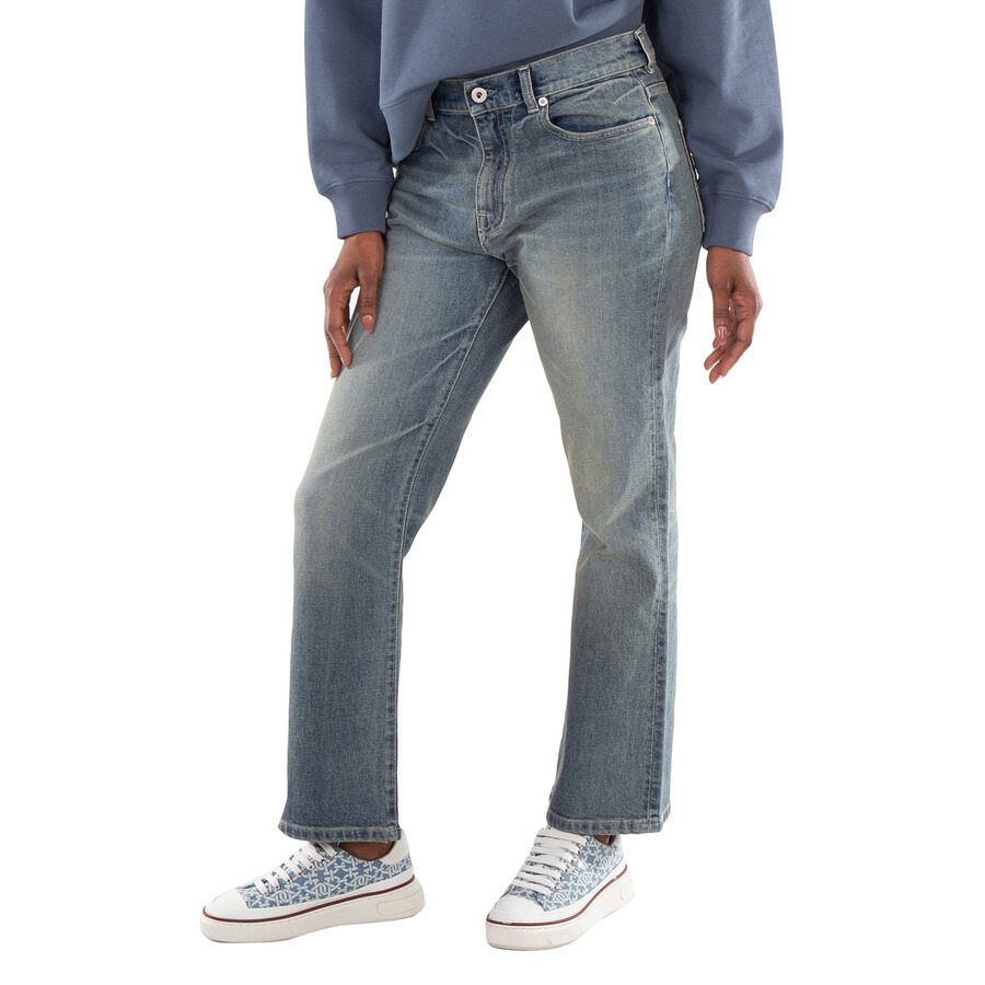 Kenzo Logo-Patch High Waisted Jean - 3