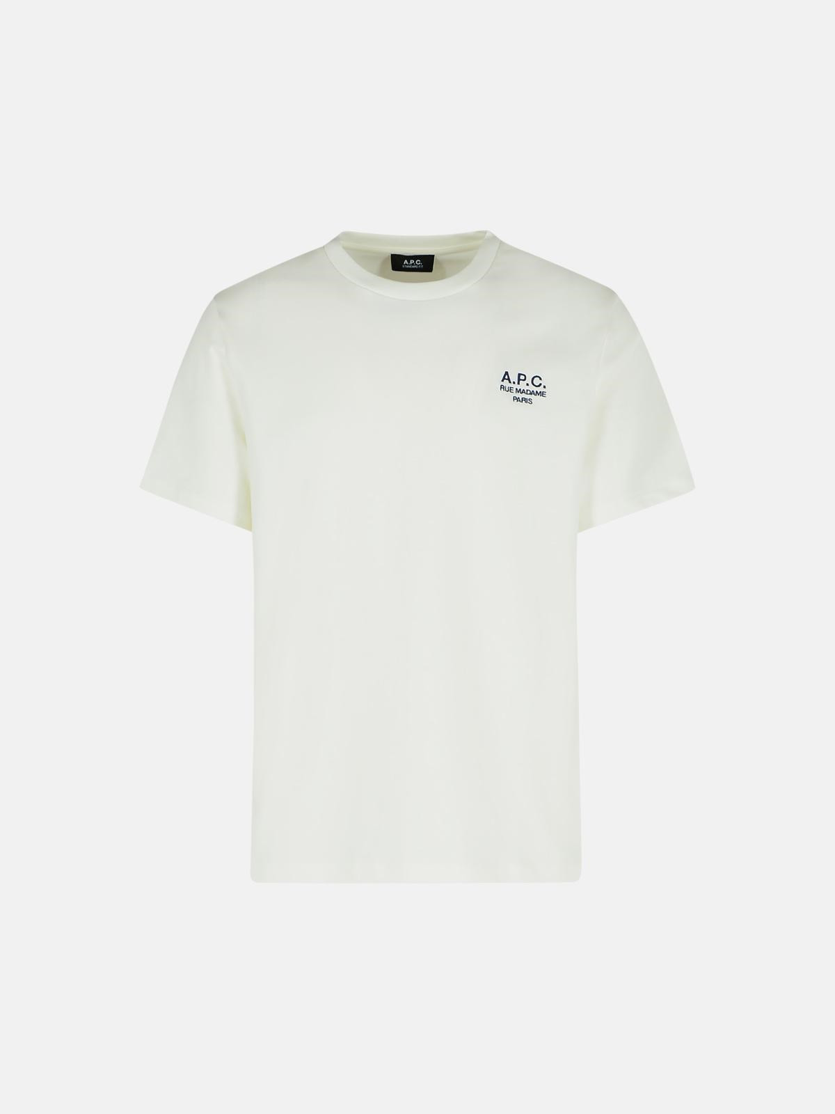 WHITE COTTON T-SHIRT - 1
