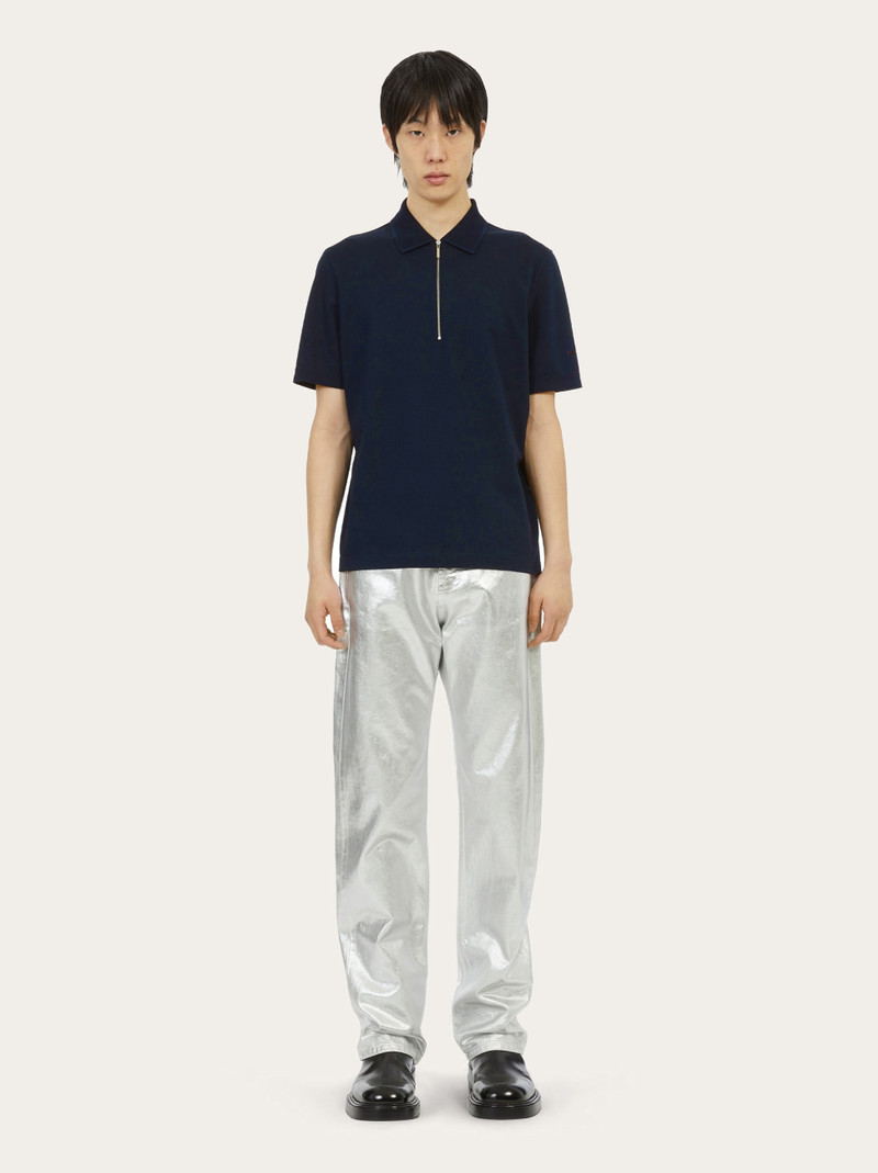 Polo with zip collar 5