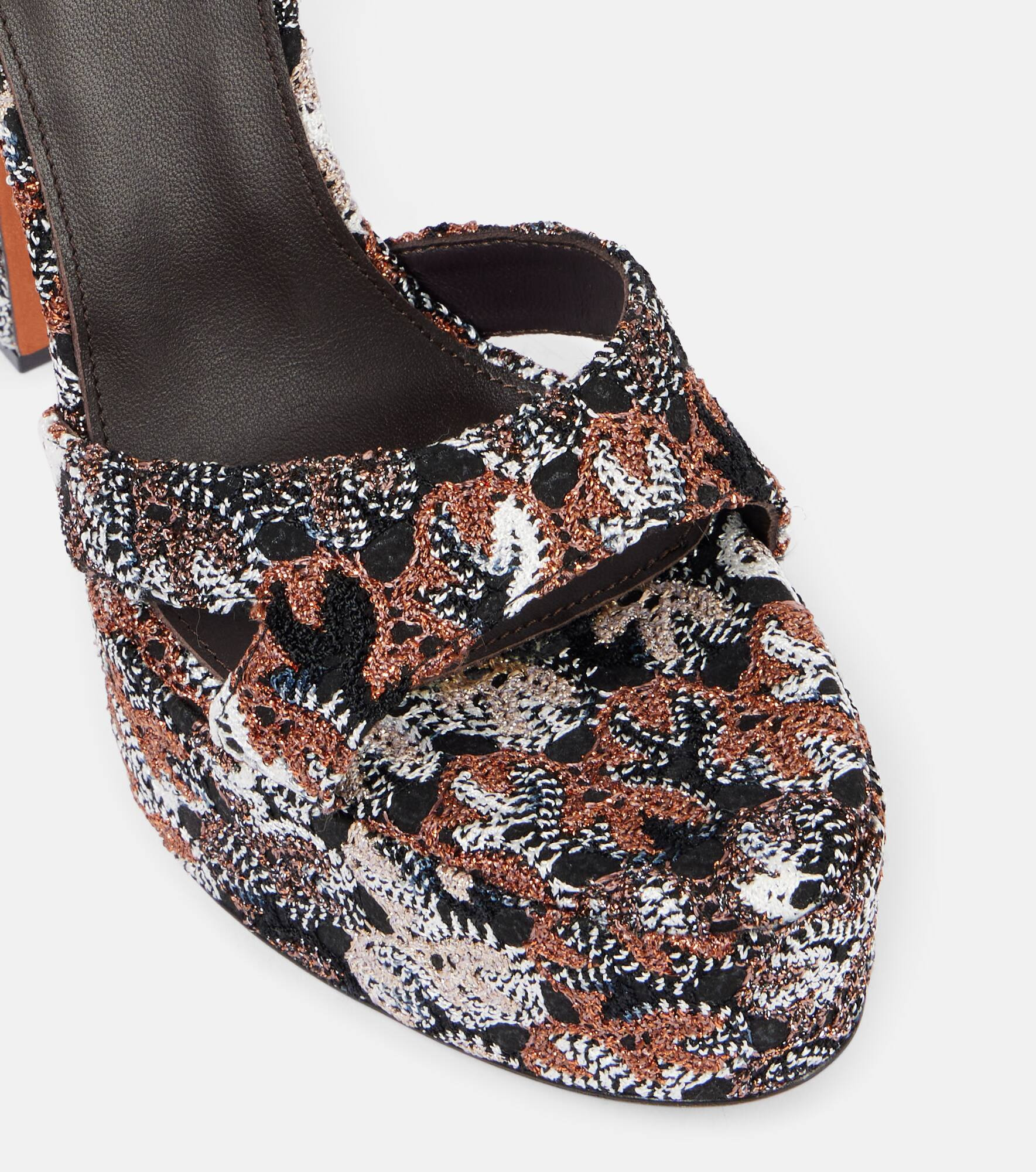 Angela Raschel lamé platform sandals - 5