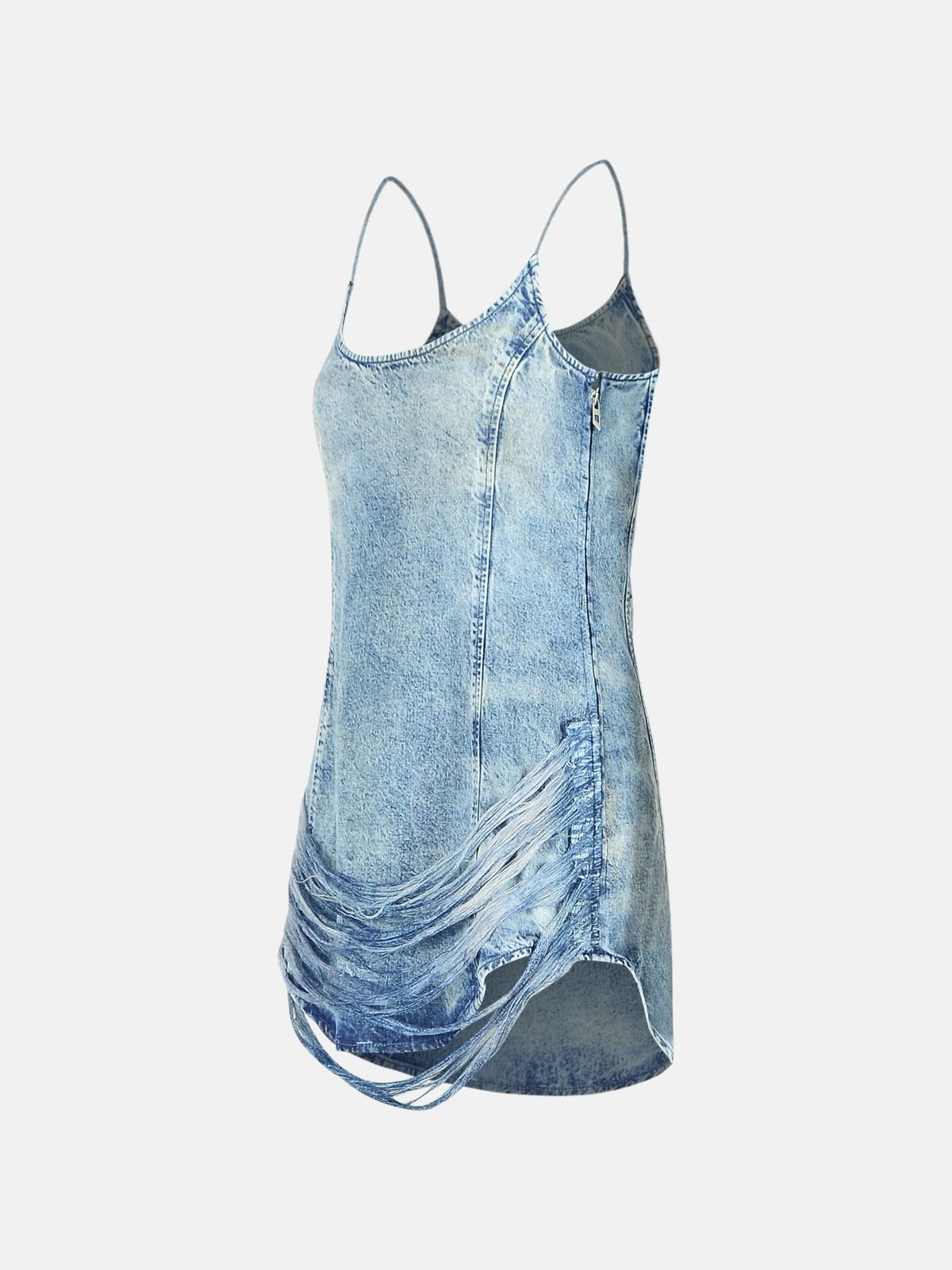 'DRA' LIGHT BLUE DENIM DRESS - 2